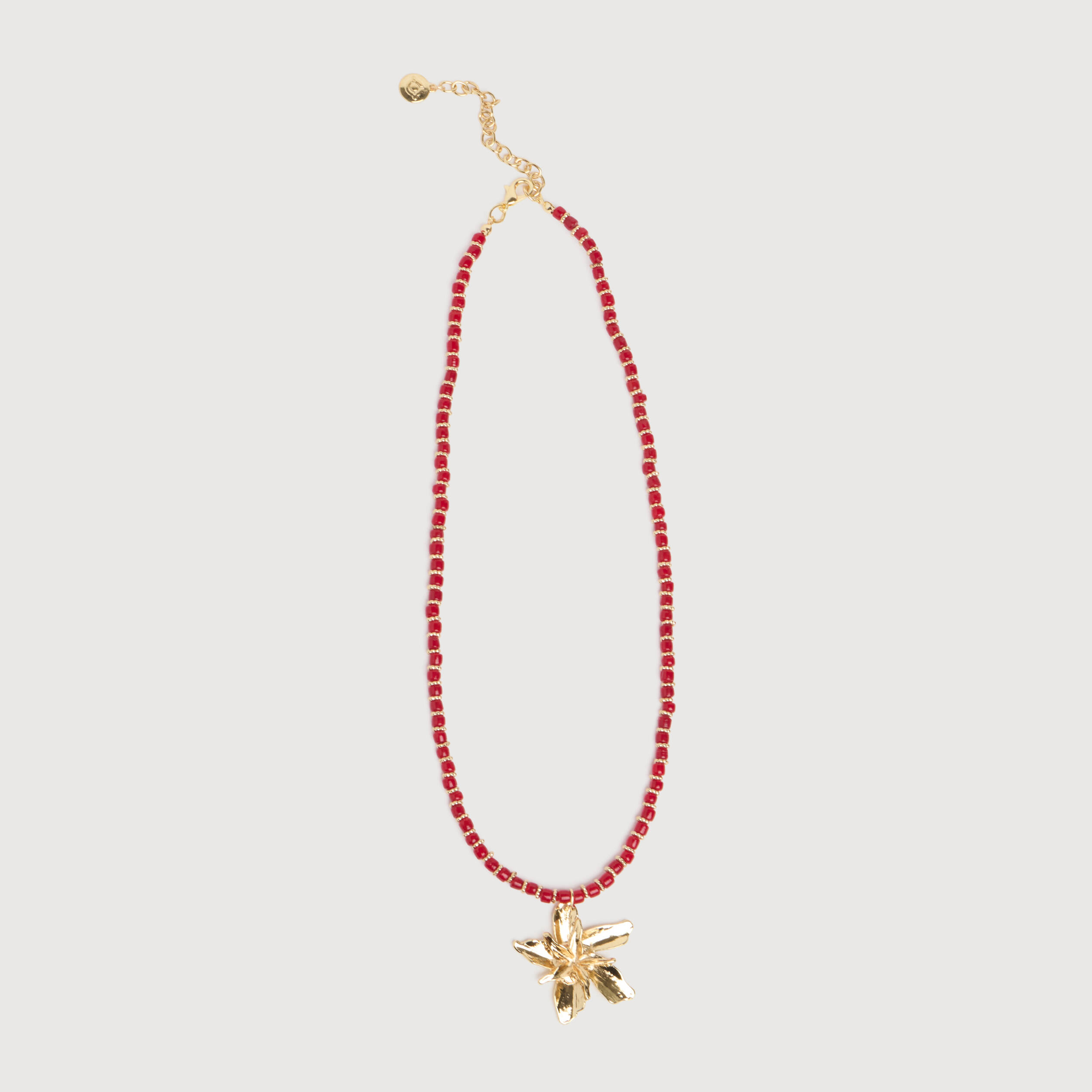 Collier orange fonc&eacute; femme