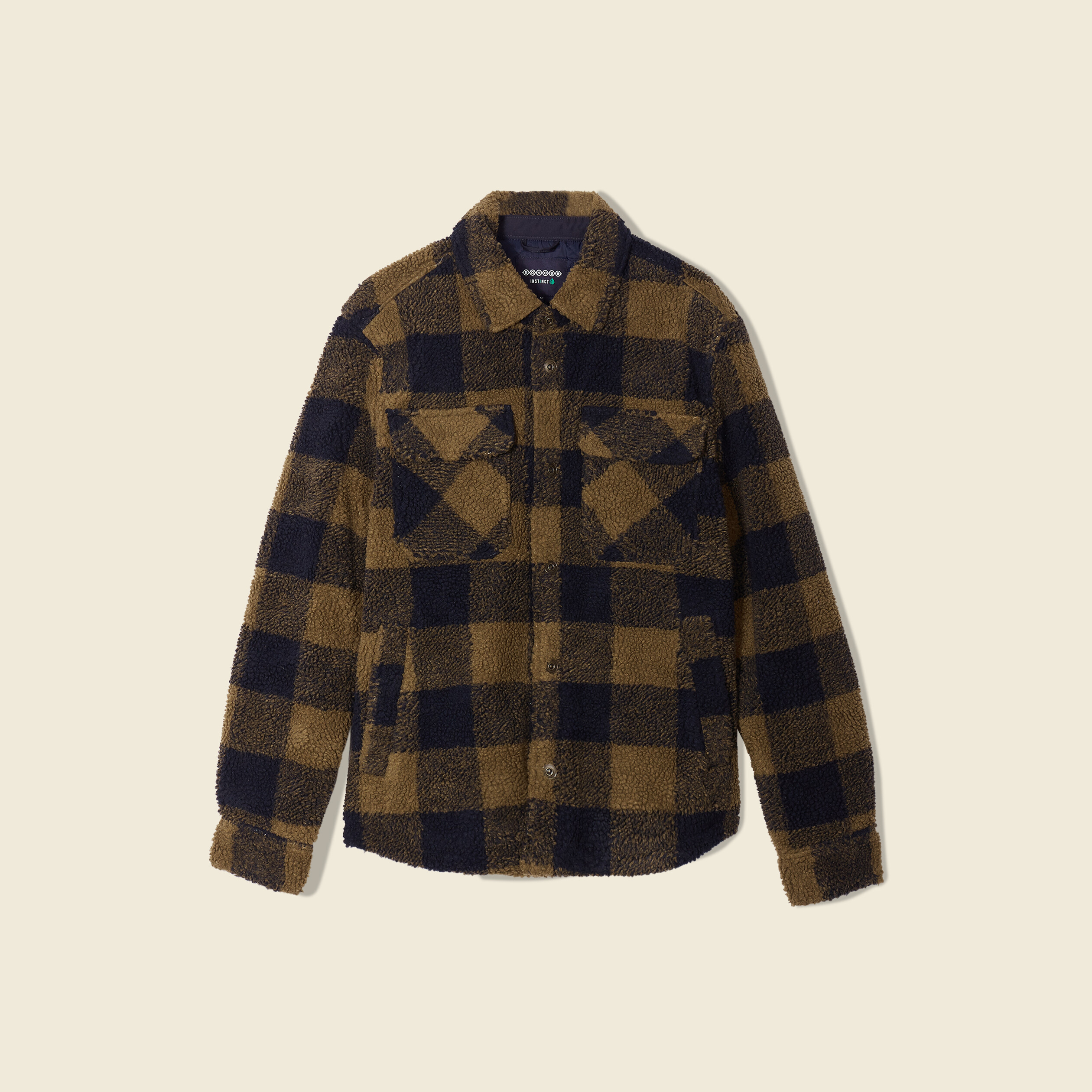 Surchemise éco-responsable beige homme