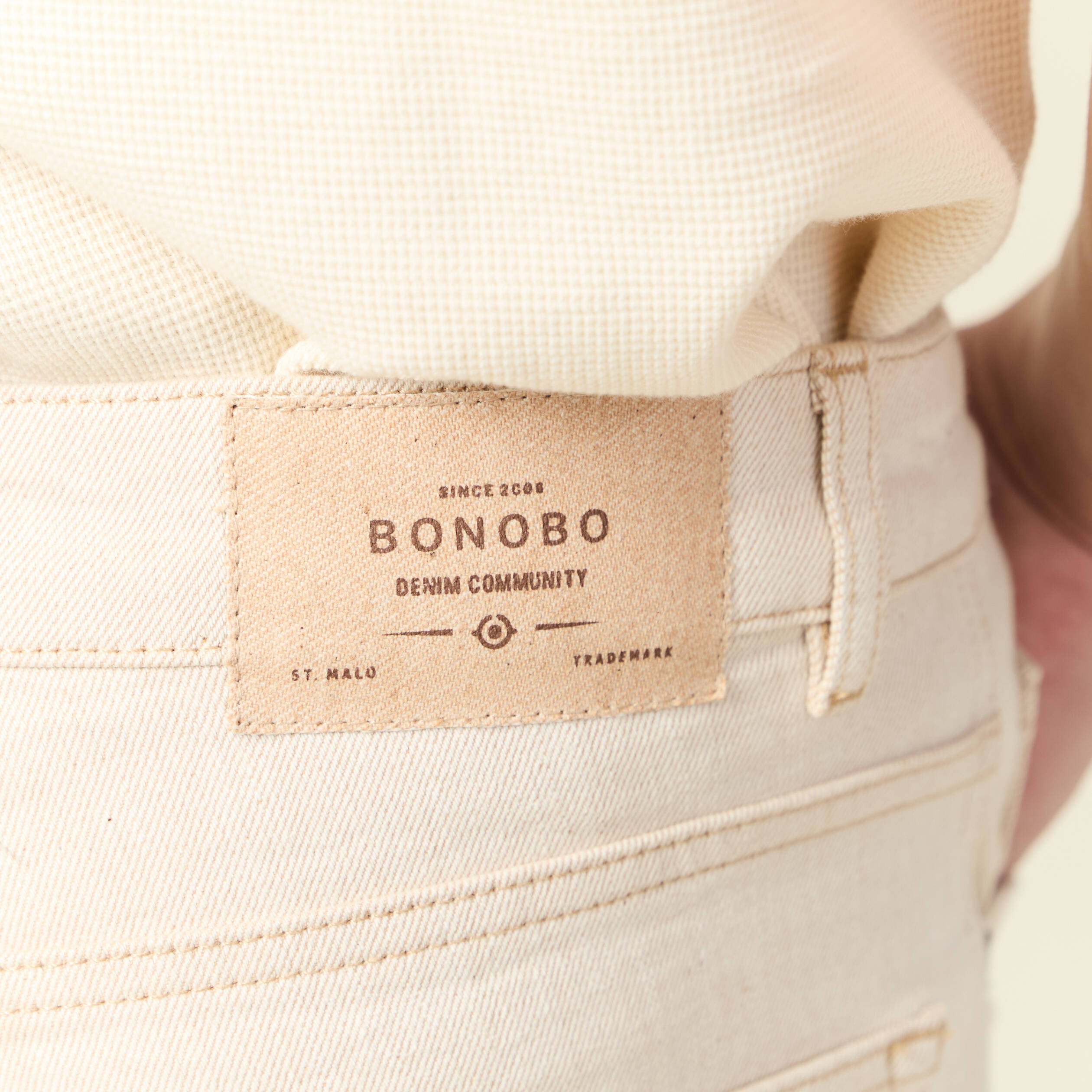 jeans regular 5 poches denim beige homme Jeans regular 5 poches denim beige homme