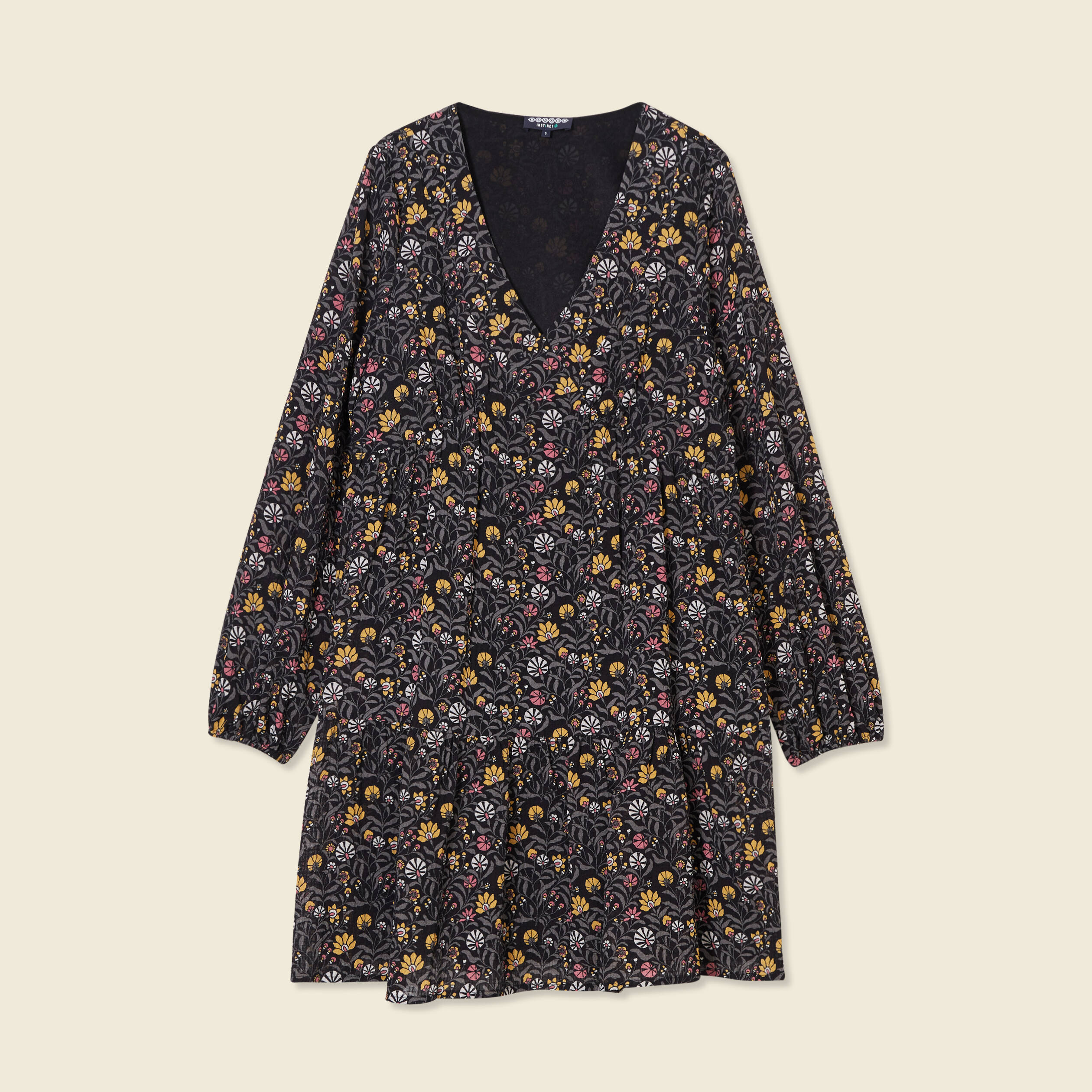 robe evasee eco responsable multicolore femme Robe évasée éco-responsable multicolore femme