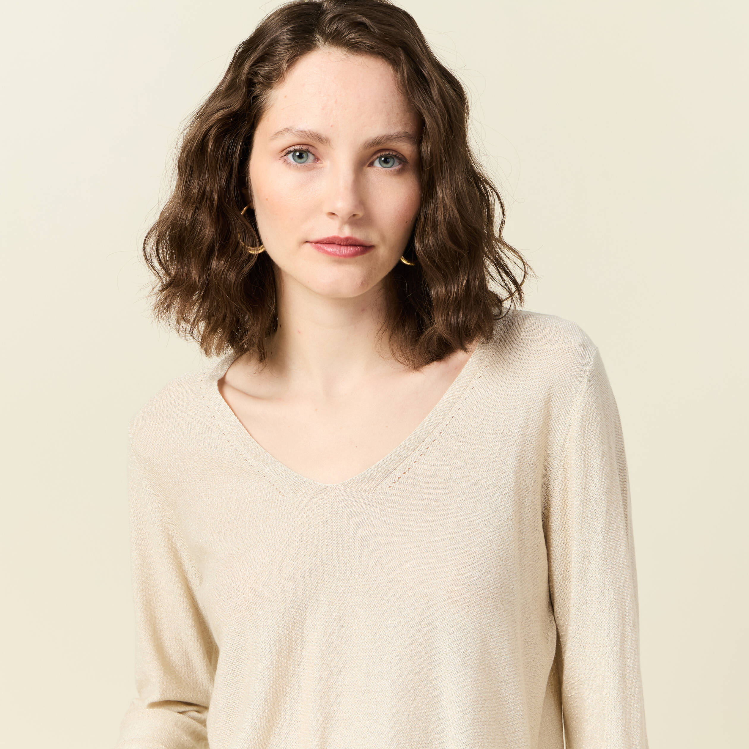 pull manches longues ecru femme Pull manches longues ecru femme