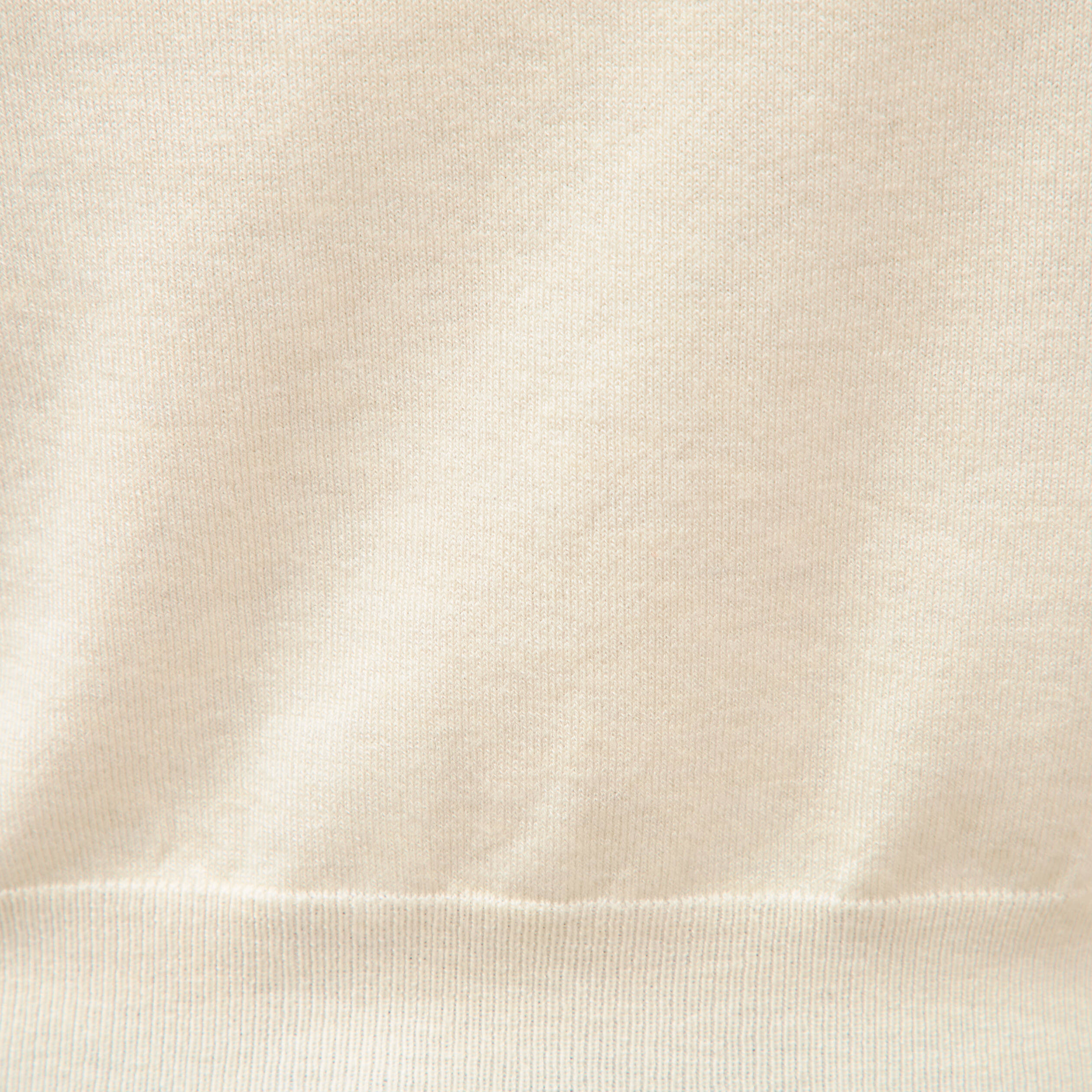 Gilet droit cropped manches longues creme femme