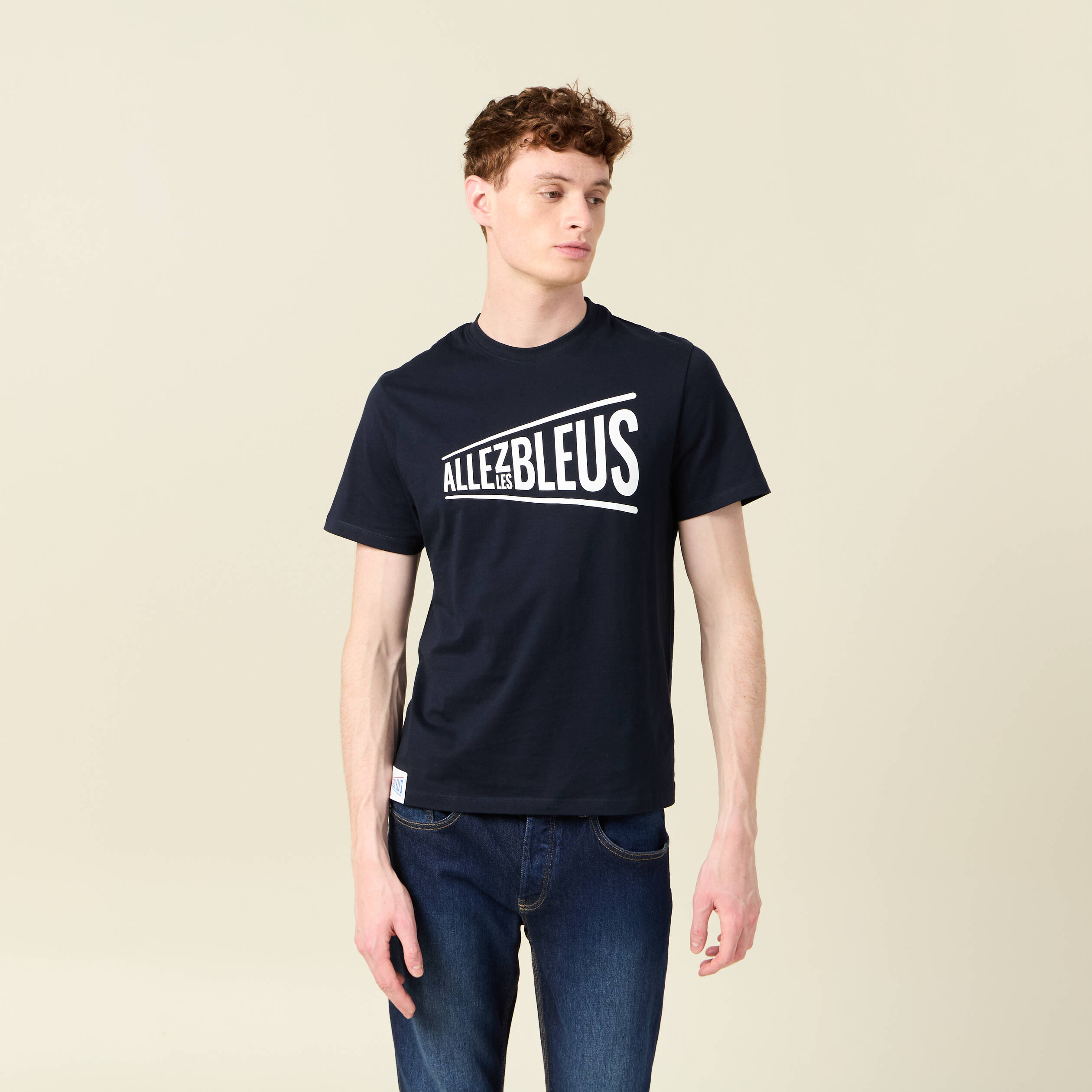 t shirt manches courtes bleu marine homme T-shirt manches courtes bleu marine homme