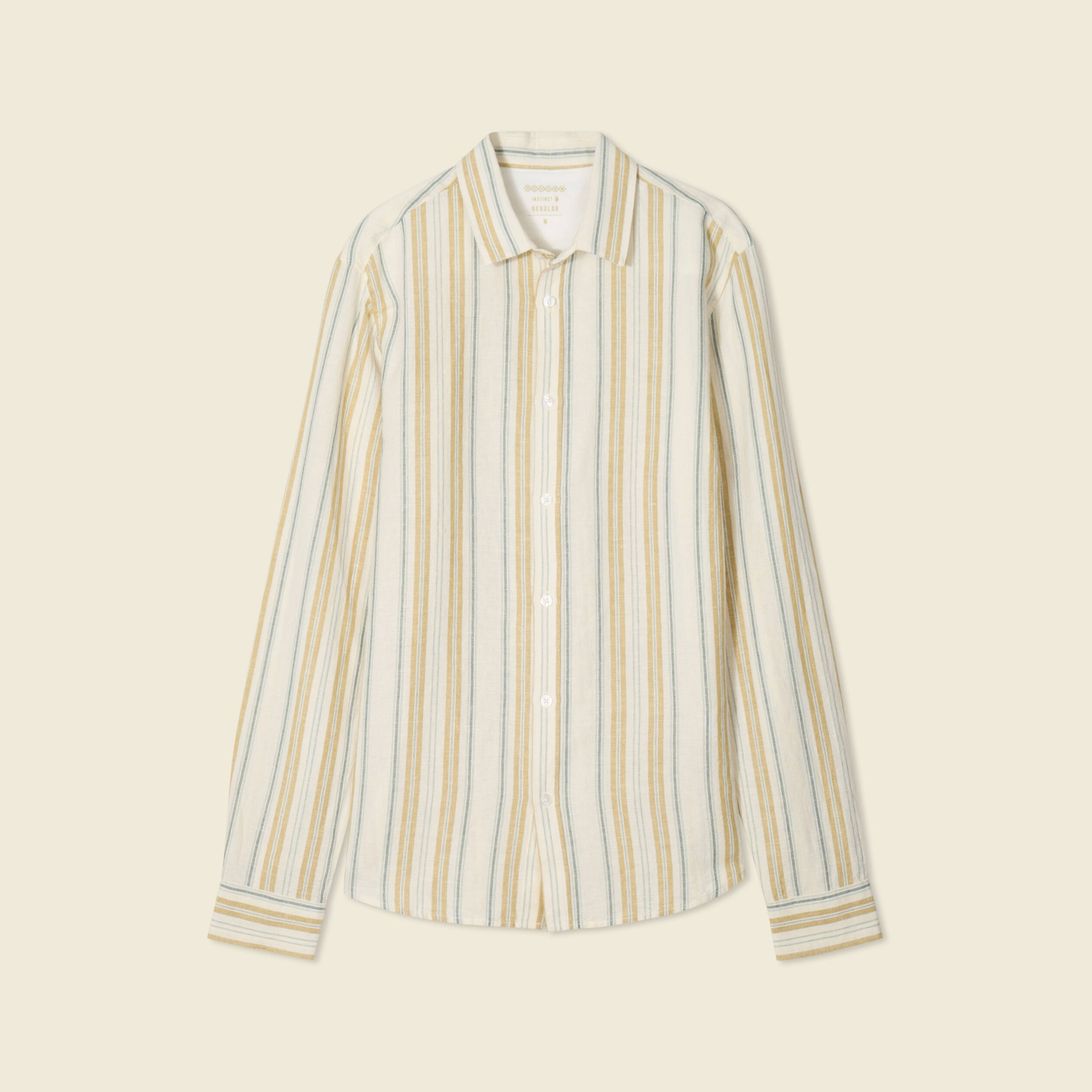 Chemise manches longues ecru homme