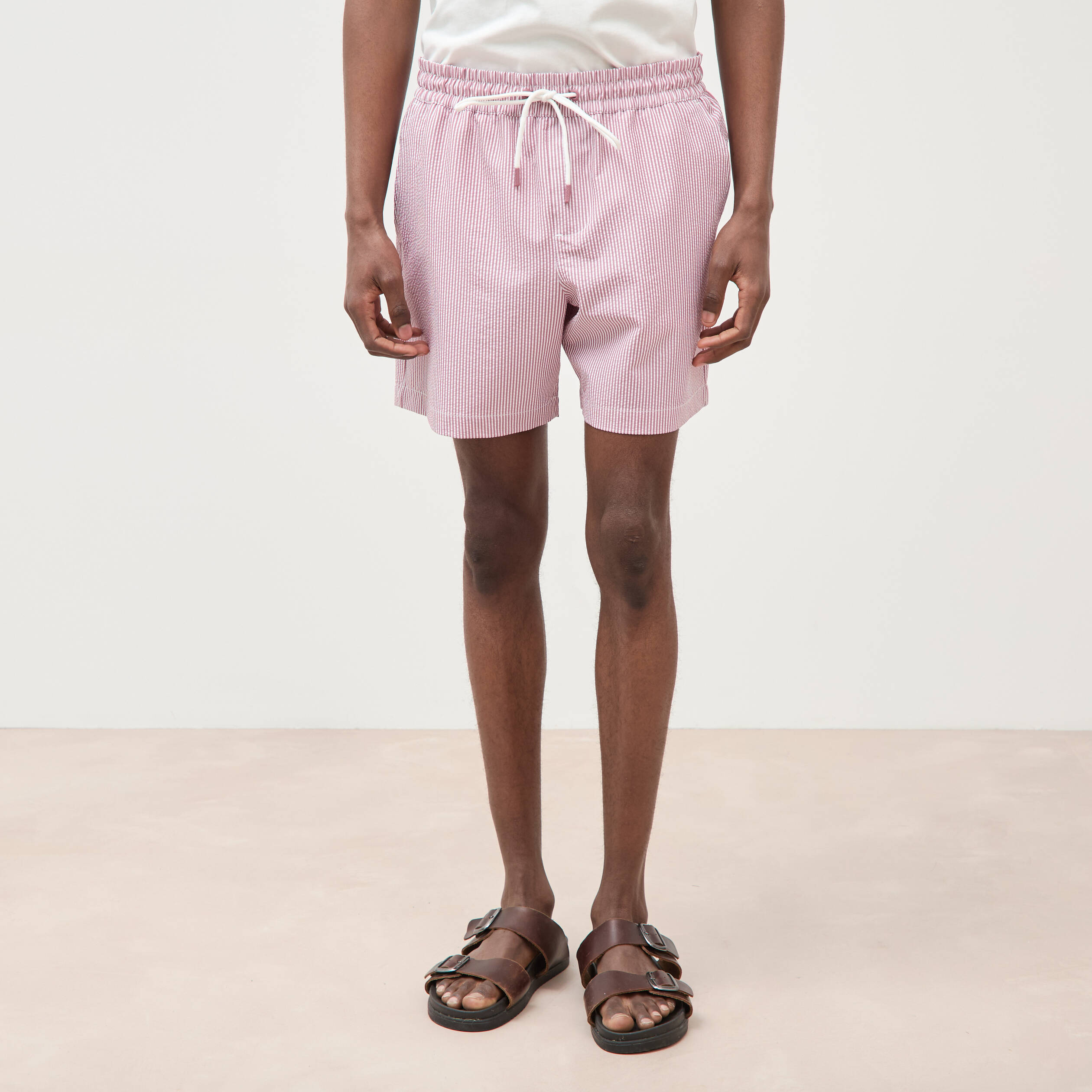 Short de bain vieux rose homme
