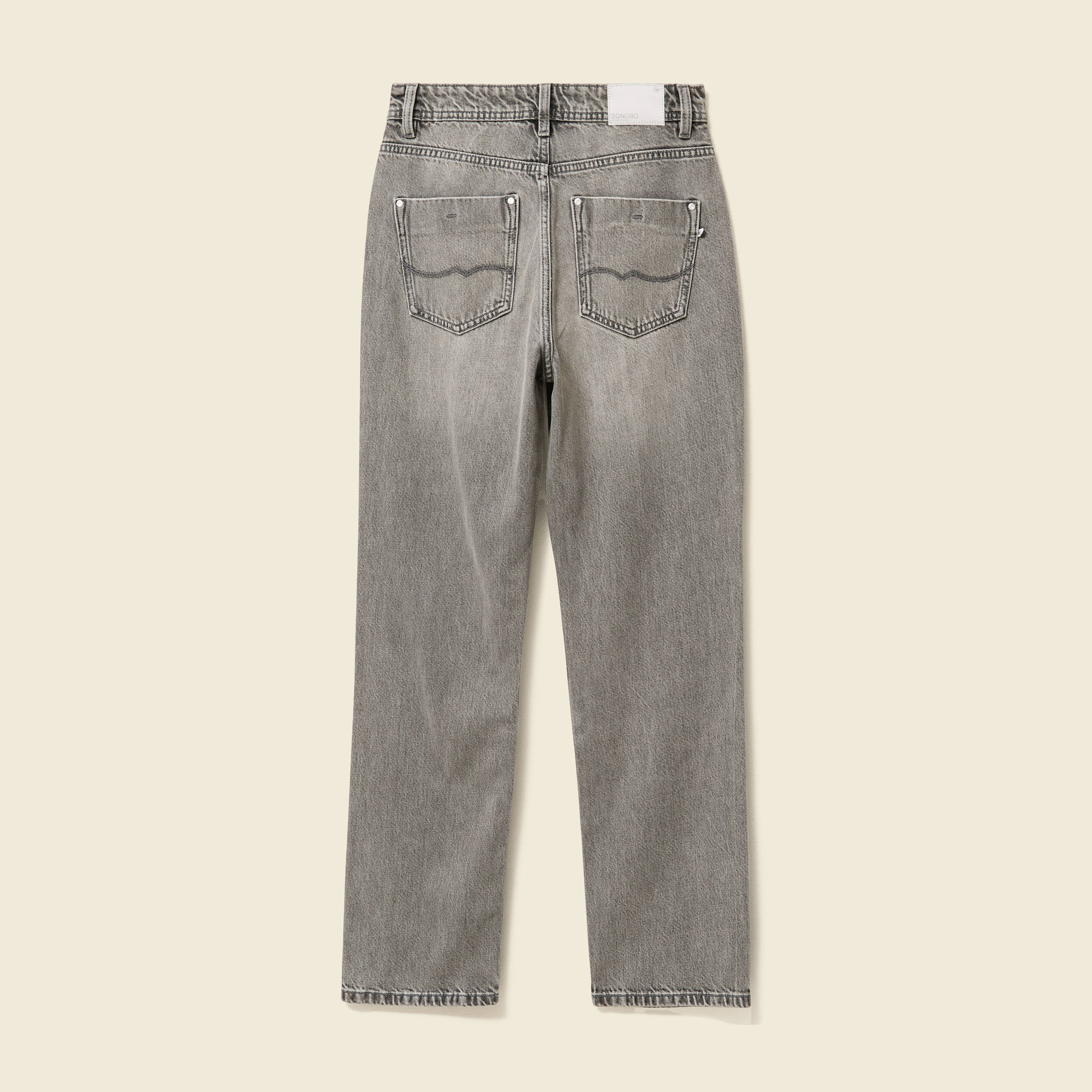 Womens Jeans Jean Mom Bonobo Denim Bonobo Haut Femme Bonobo Pantalon Mom  Noir Femme Jeans Mom - Main Image