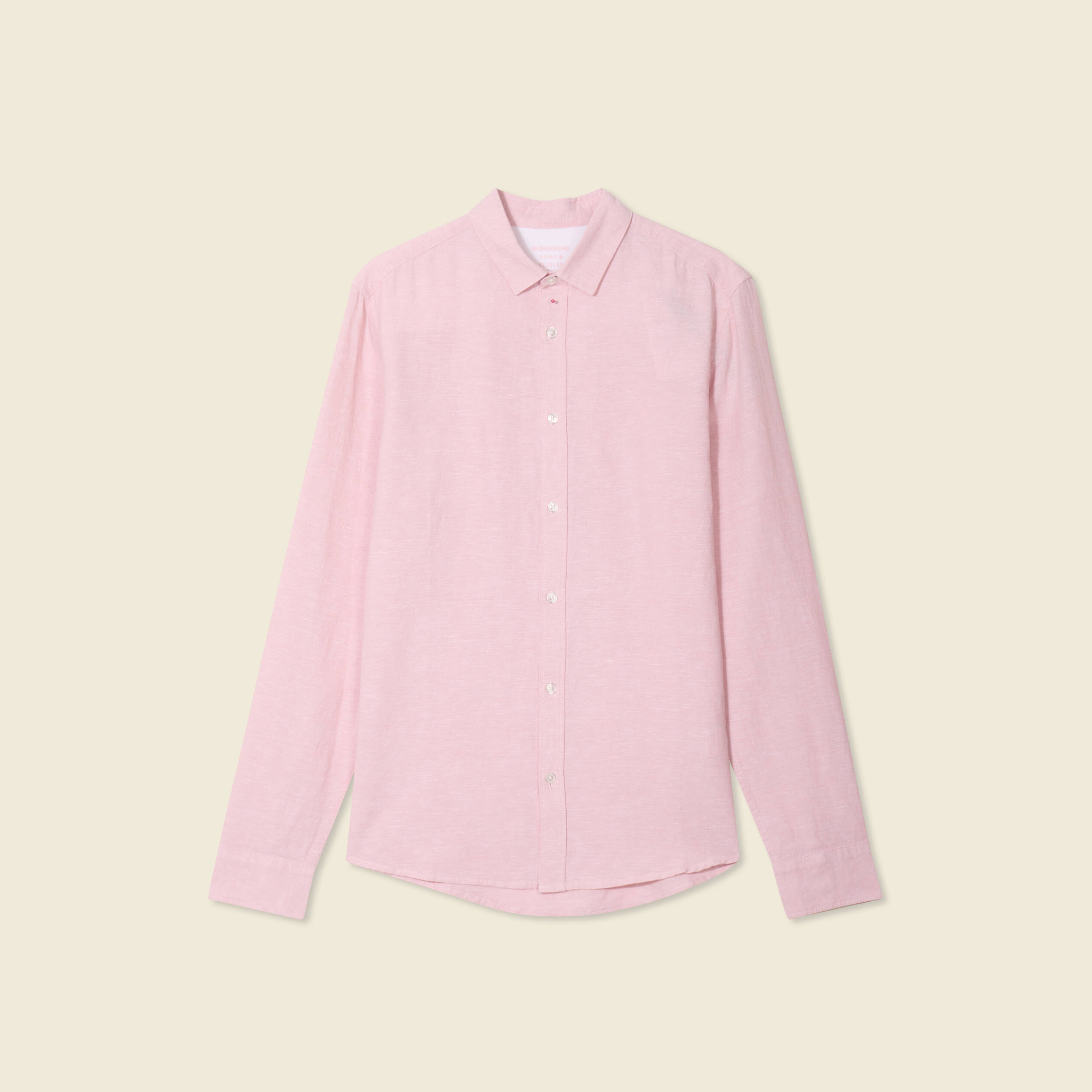 chemise manches longues rose pastel homme Chemise manches longues rose pastel homme