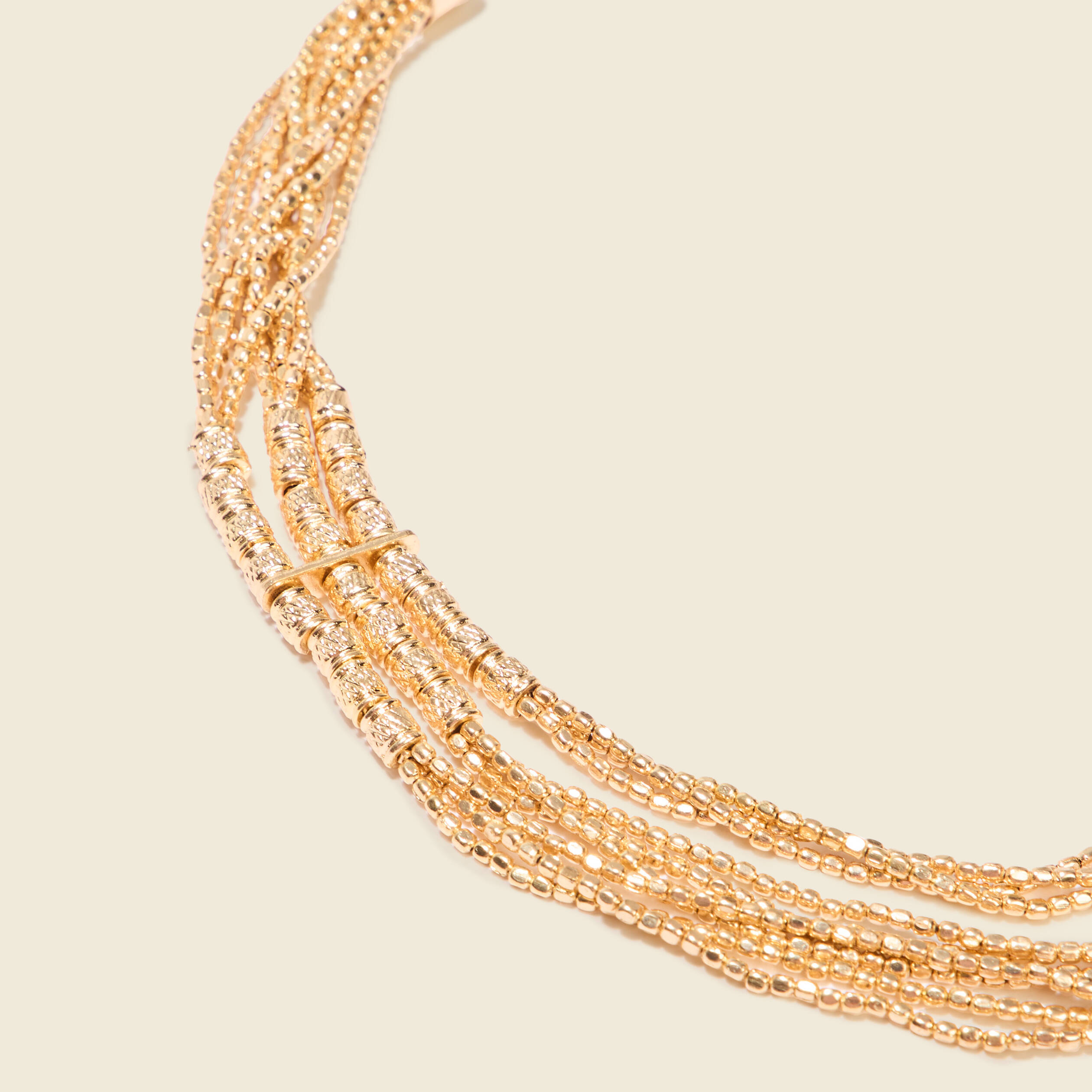 collier multirangs couleur or femme Collier multirangs couleur or femme