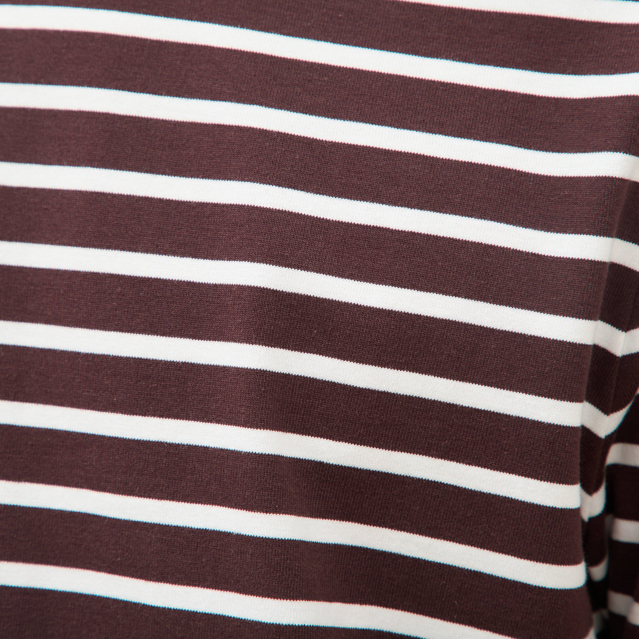 T-shirt en coton manches courtes marron fonc&eacute; homme