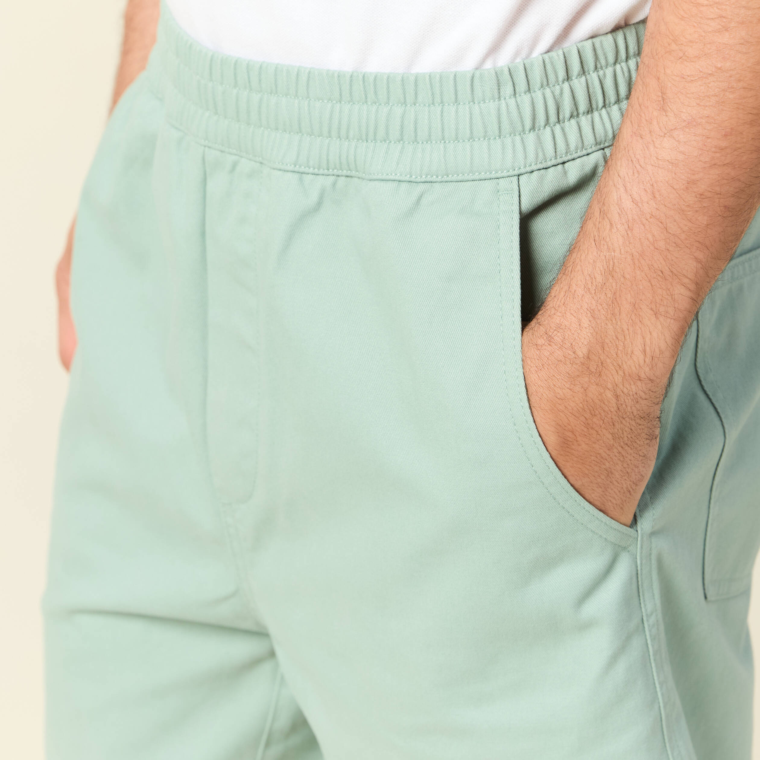 bermuda droit vert olive homme Bermuda droit vert olive homme