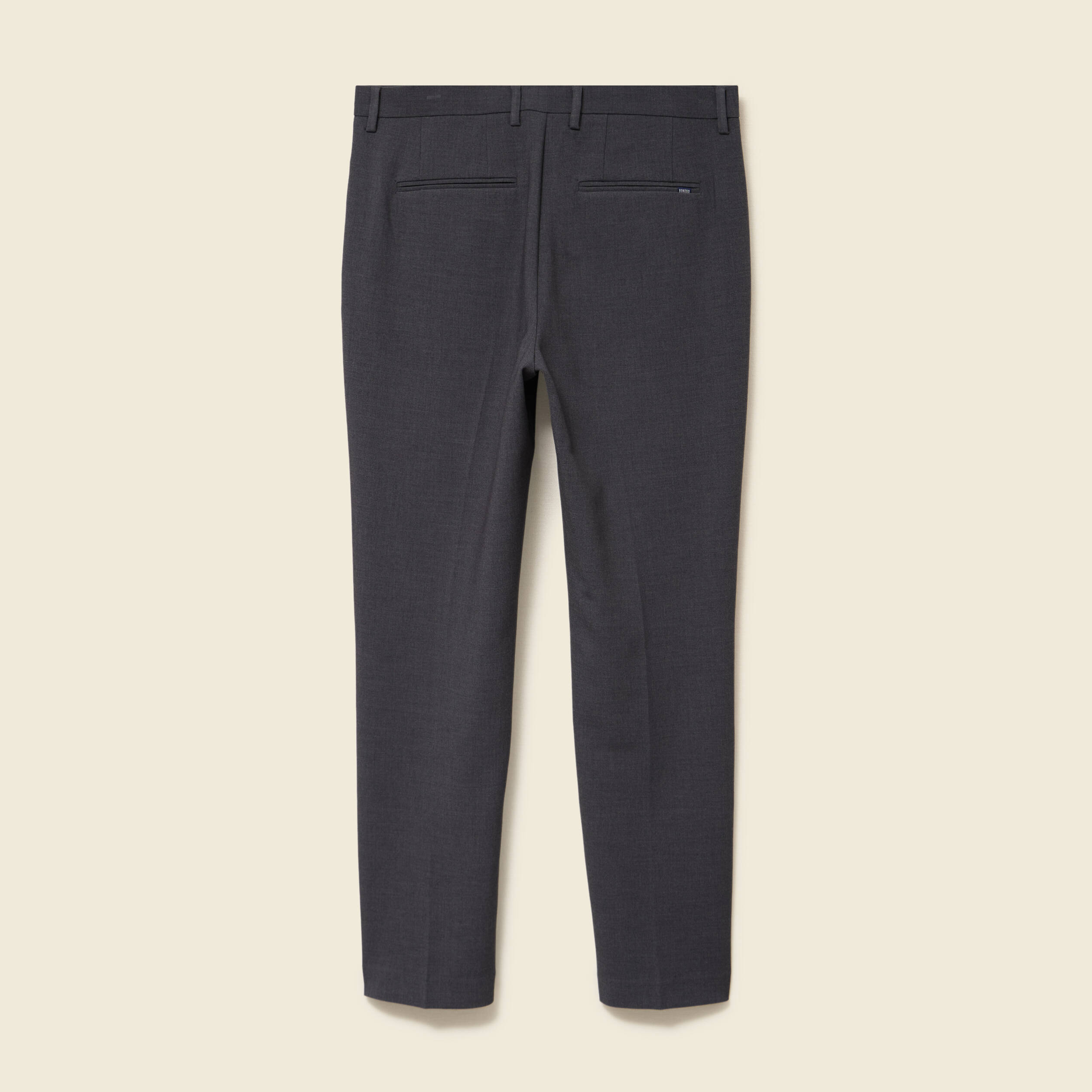 Pantalon slim cigarette gris fonc&eacute; homme