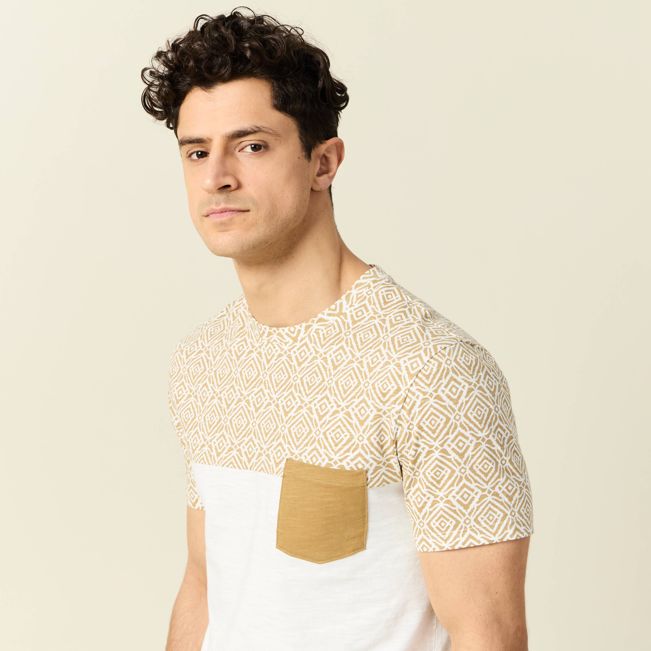 t shirt manches courtes camel homme T-shirt manches courtes camel homme