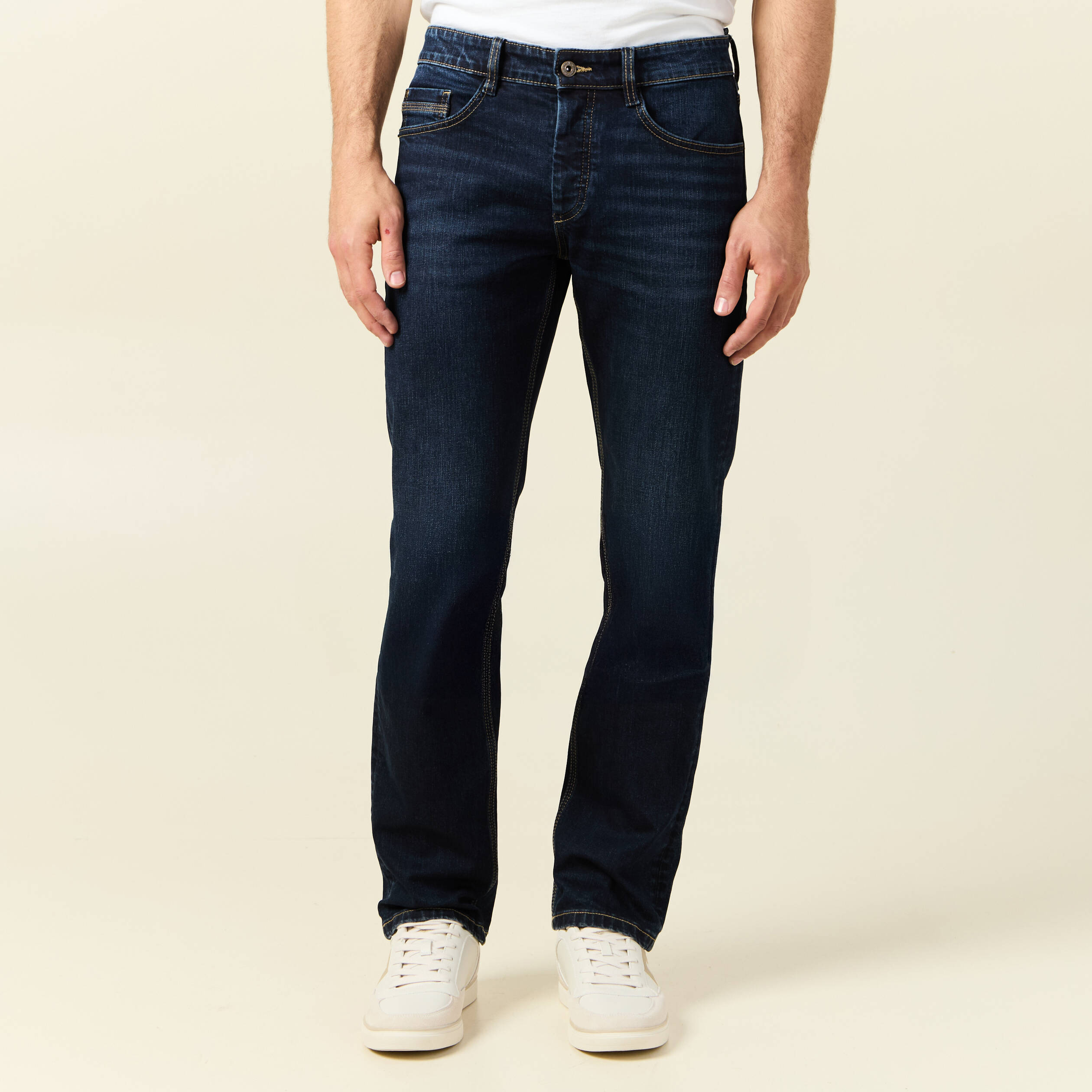 Jeans écoresponsable regular denim brut homme Vibs — free download