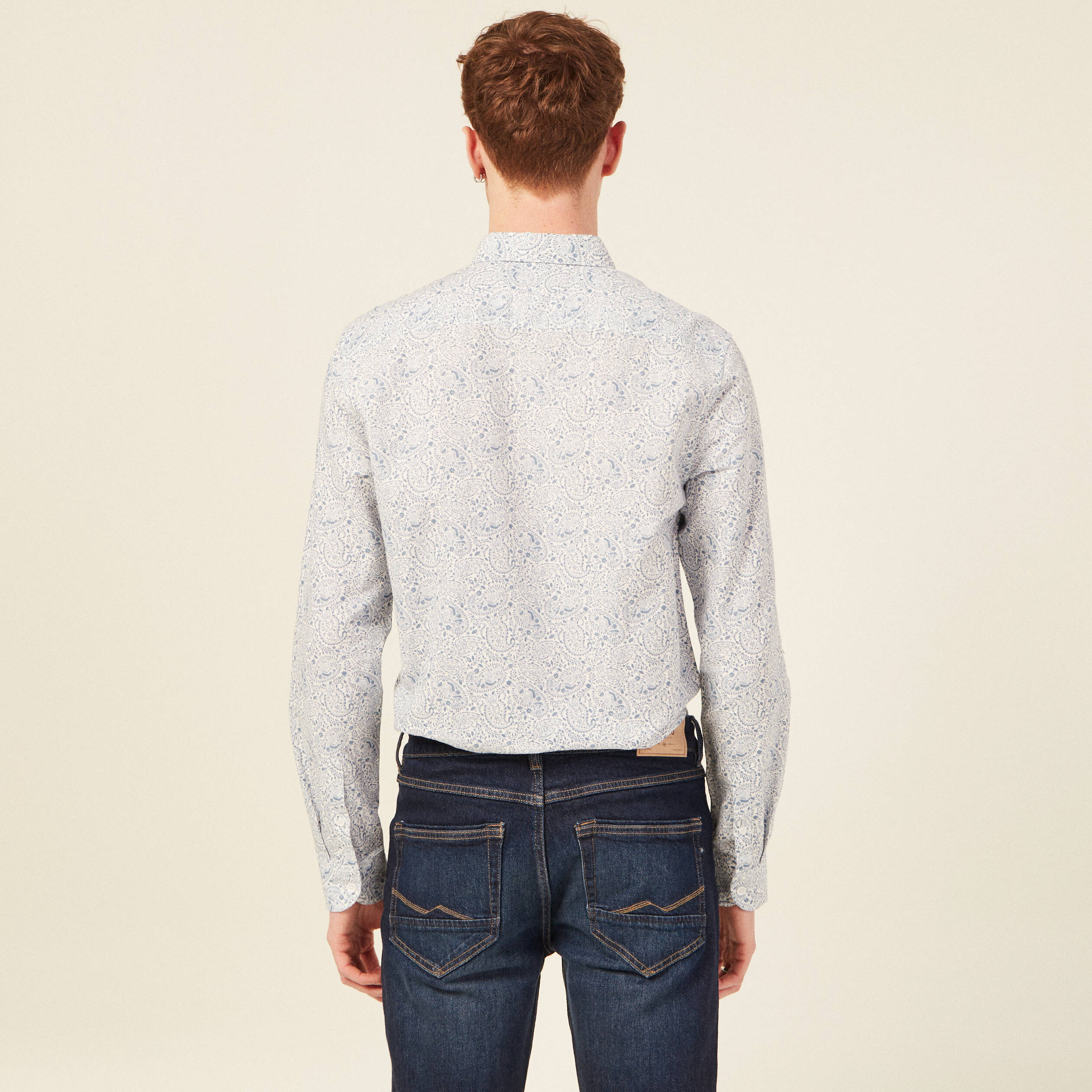 chemise manches longues bleu homme Chemise manches longues bleu homme