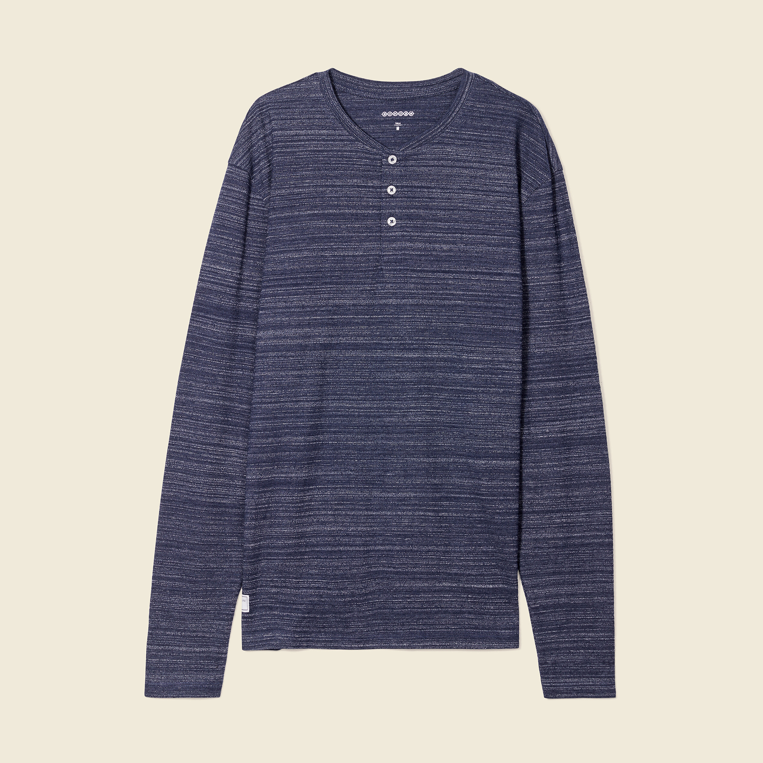 T-shirt manches longues bleu marine homme