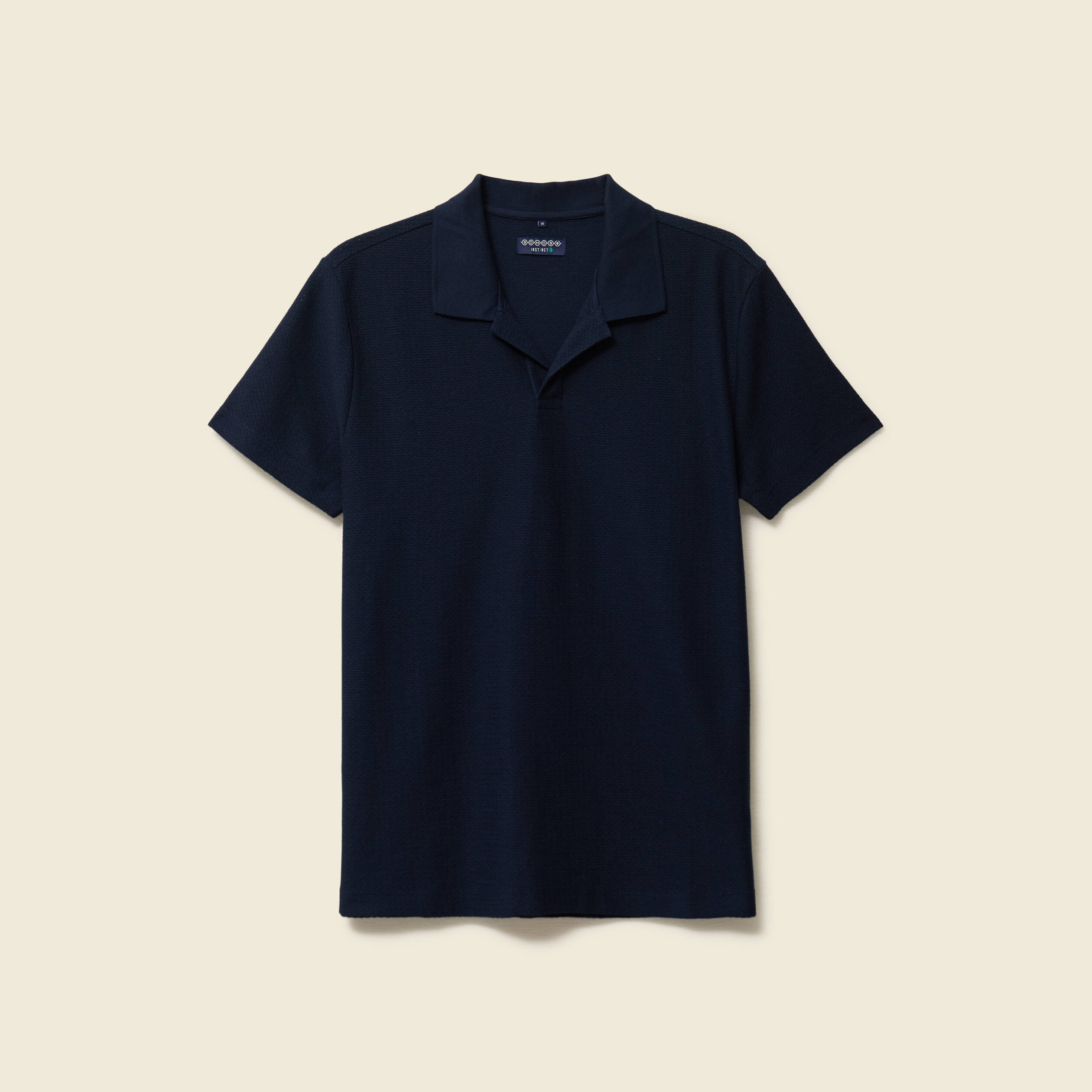 Polo manches courtes bleu marine homme