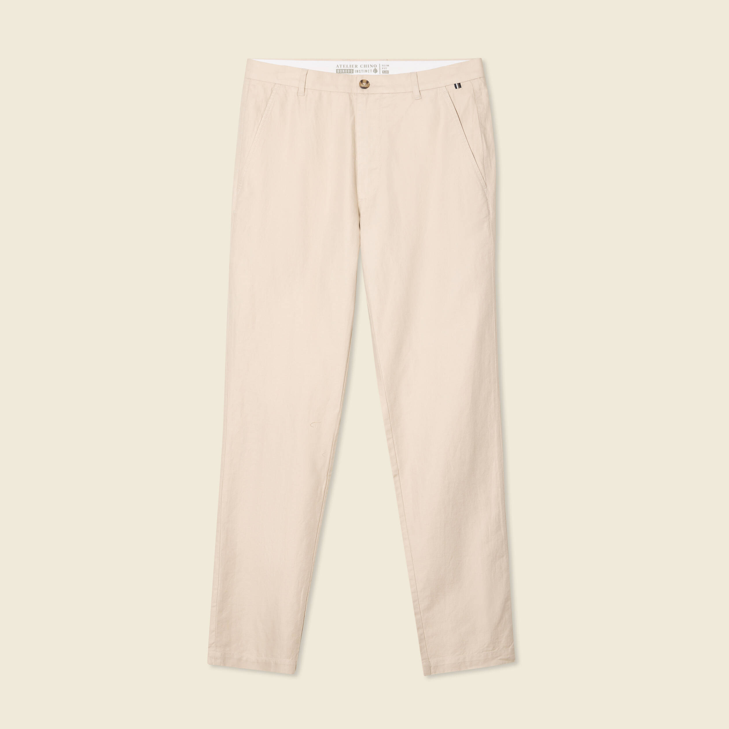Pantalon chino sable homme