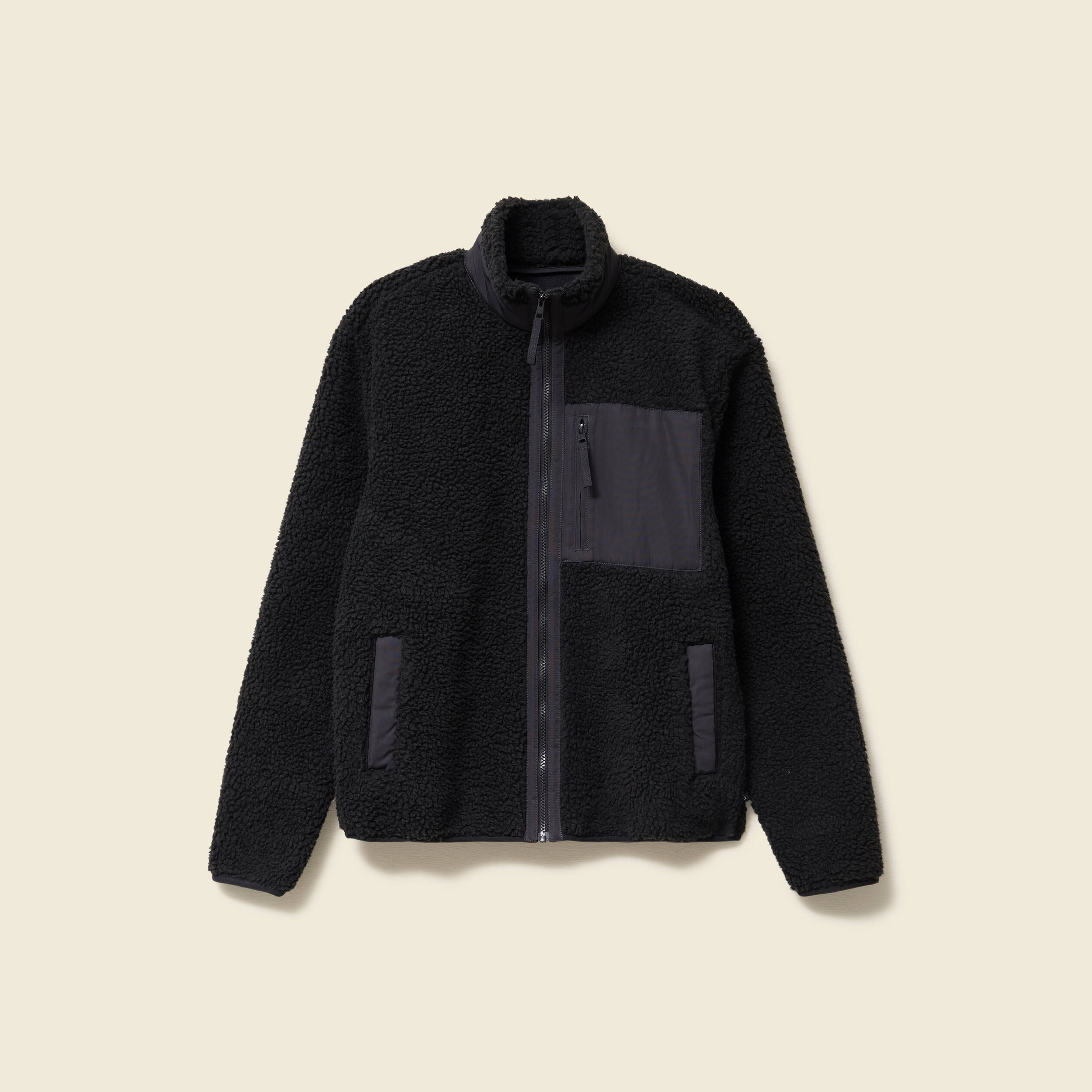 Sweat Polaire Manches Longues 220 G/m² Avec Demi-zippeur - Taille L