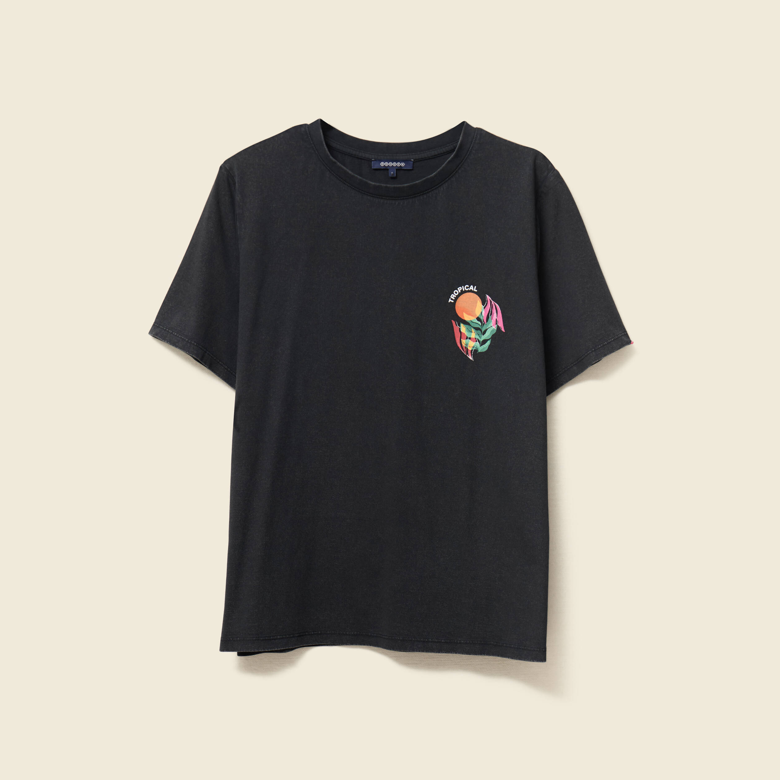 t shirt manches courtes noir femme T-shirt manches courtes noir femme