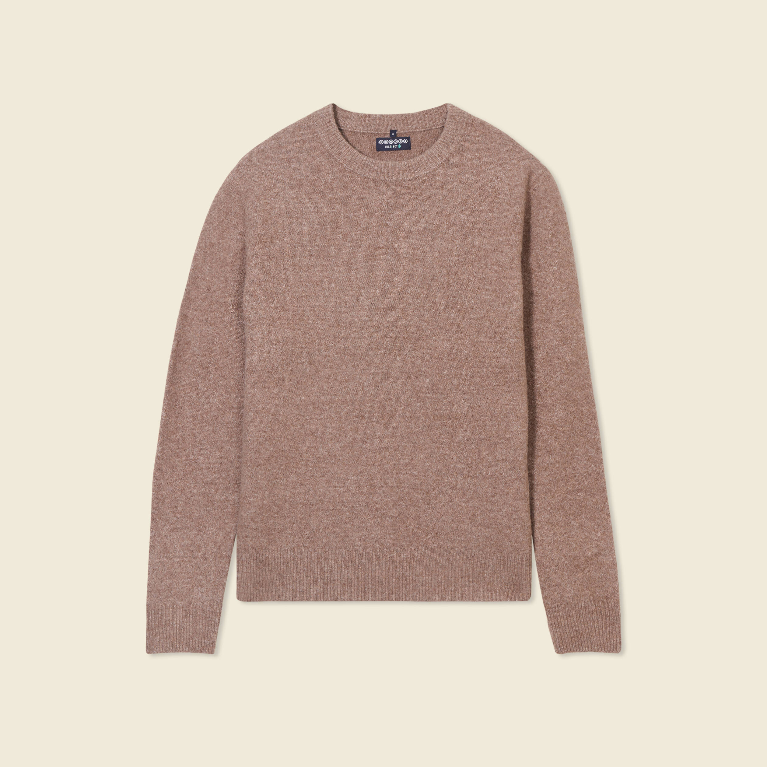 pull manches longues col rond taupe homme Pull manches longues col rond taupe homme