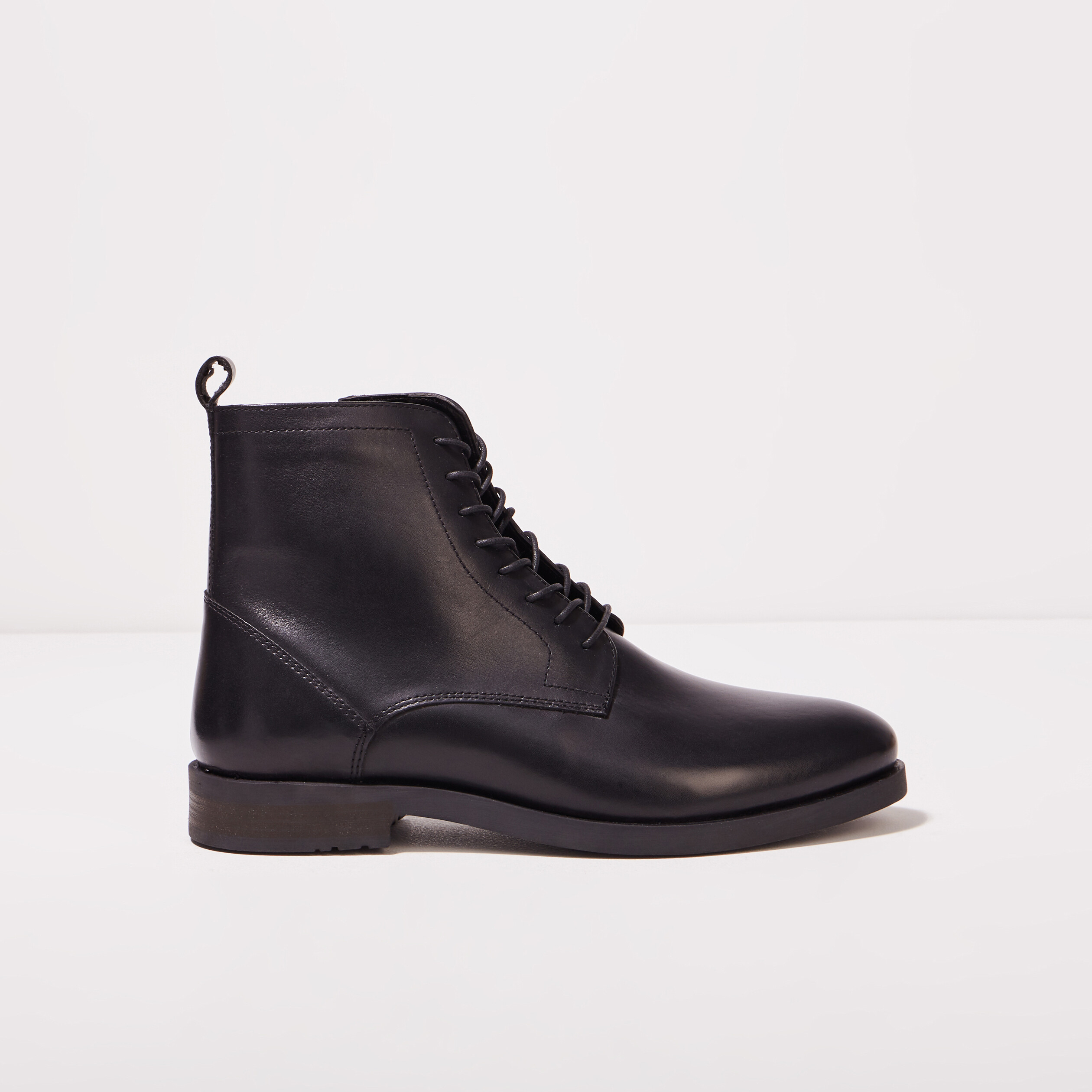 bottines plates zippees noir homme Bottines plates zippées noir homme