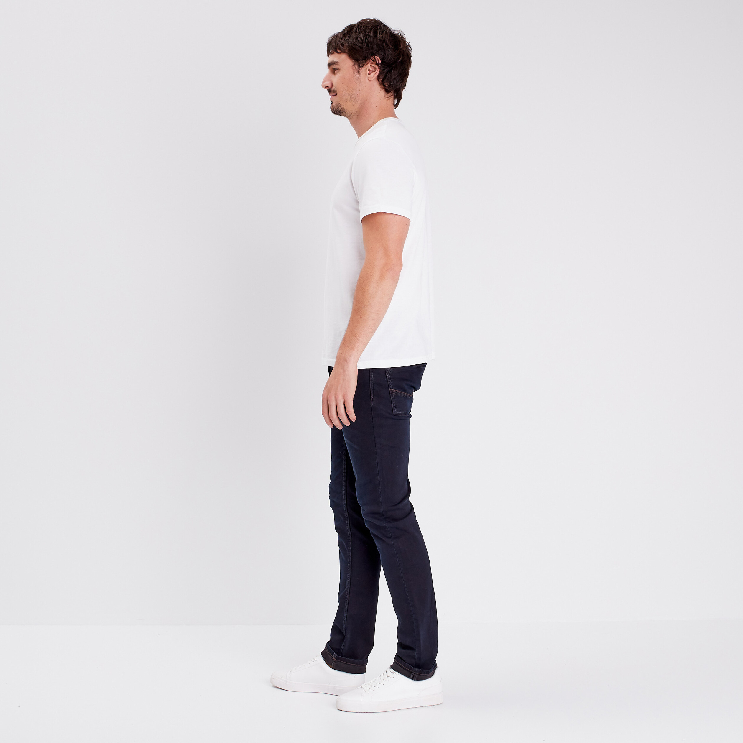 Jeans straight ultra stretch denim brut clean homme