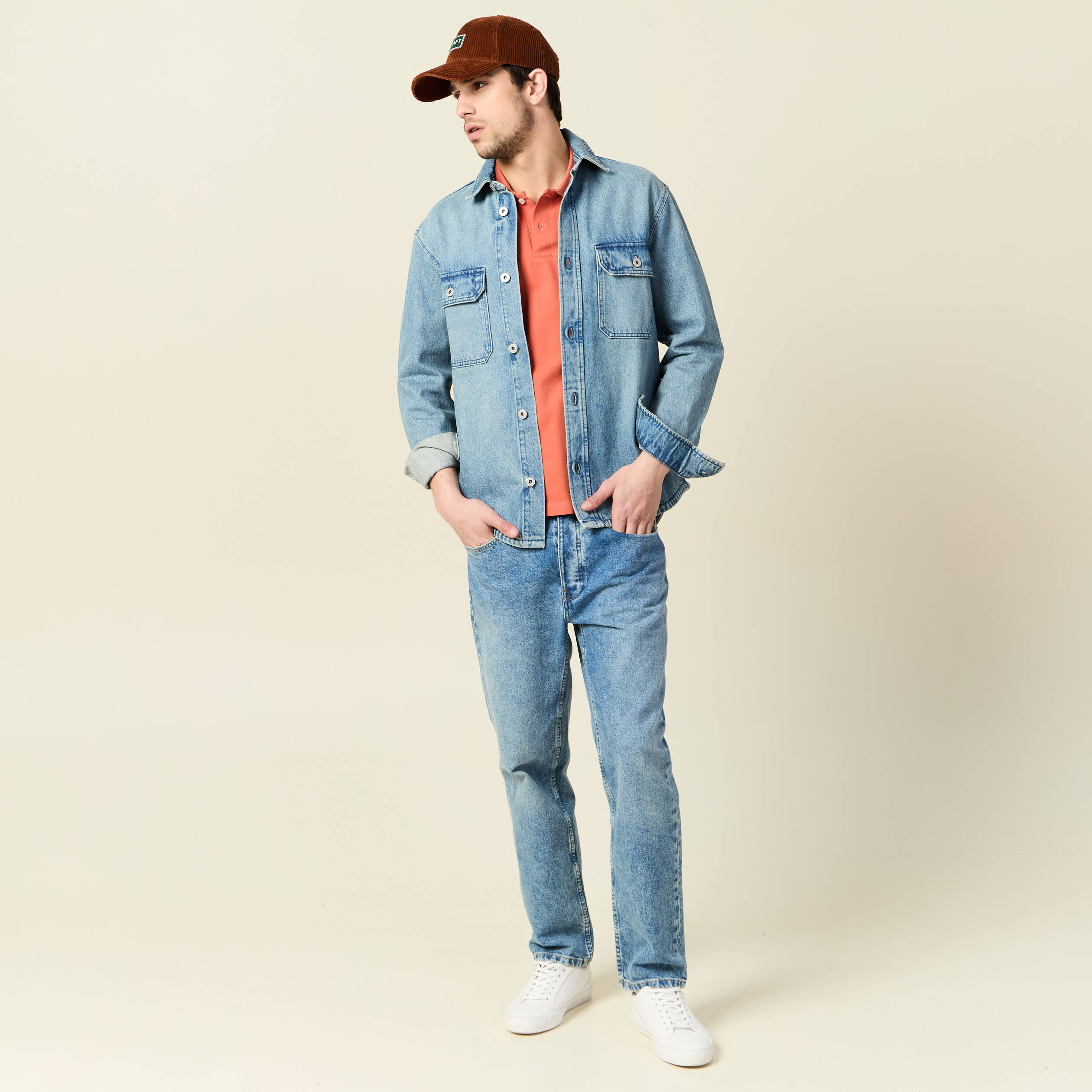polo eco responsable rose homme Polo éco-responsable rose homme