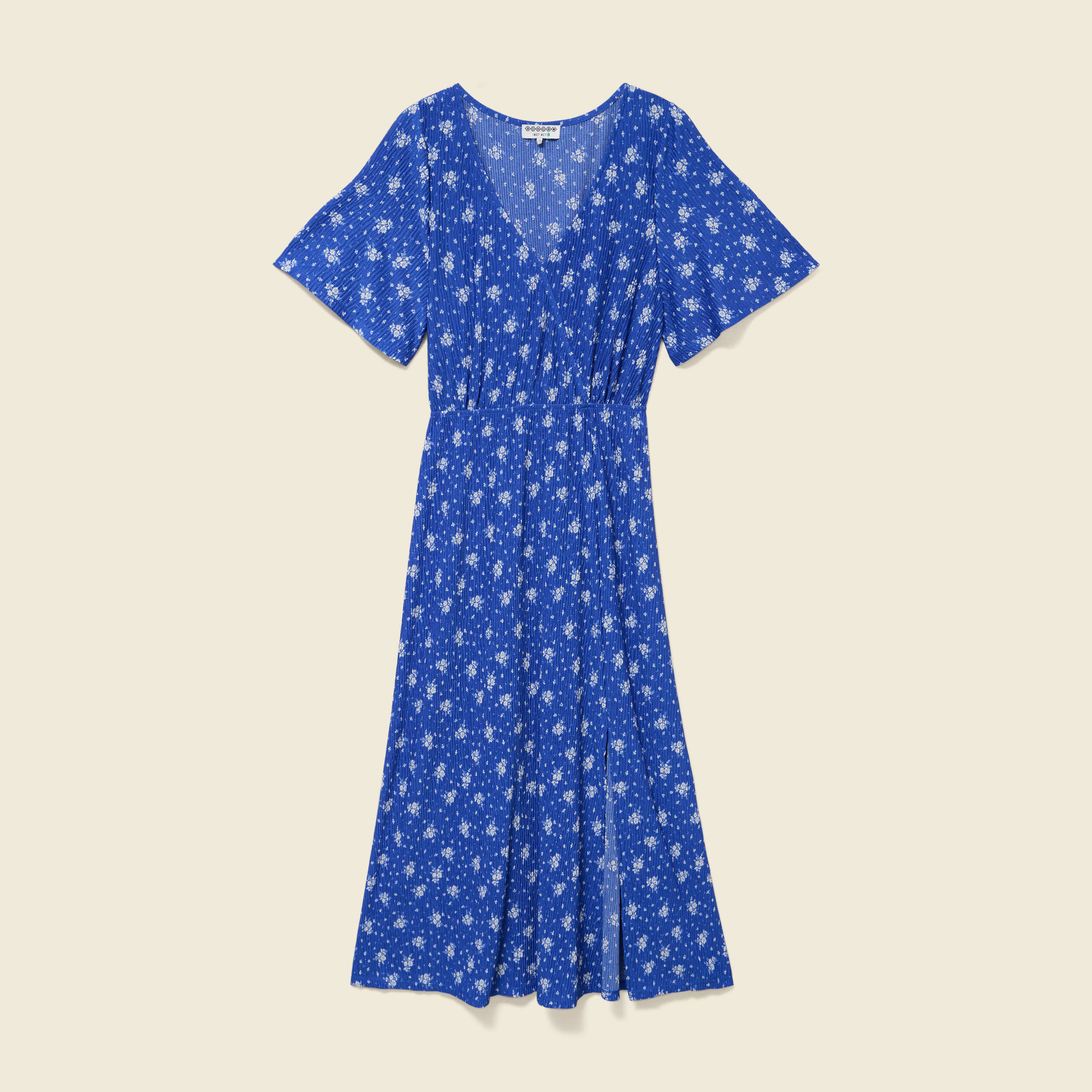 Robe longue bleu roi femme
