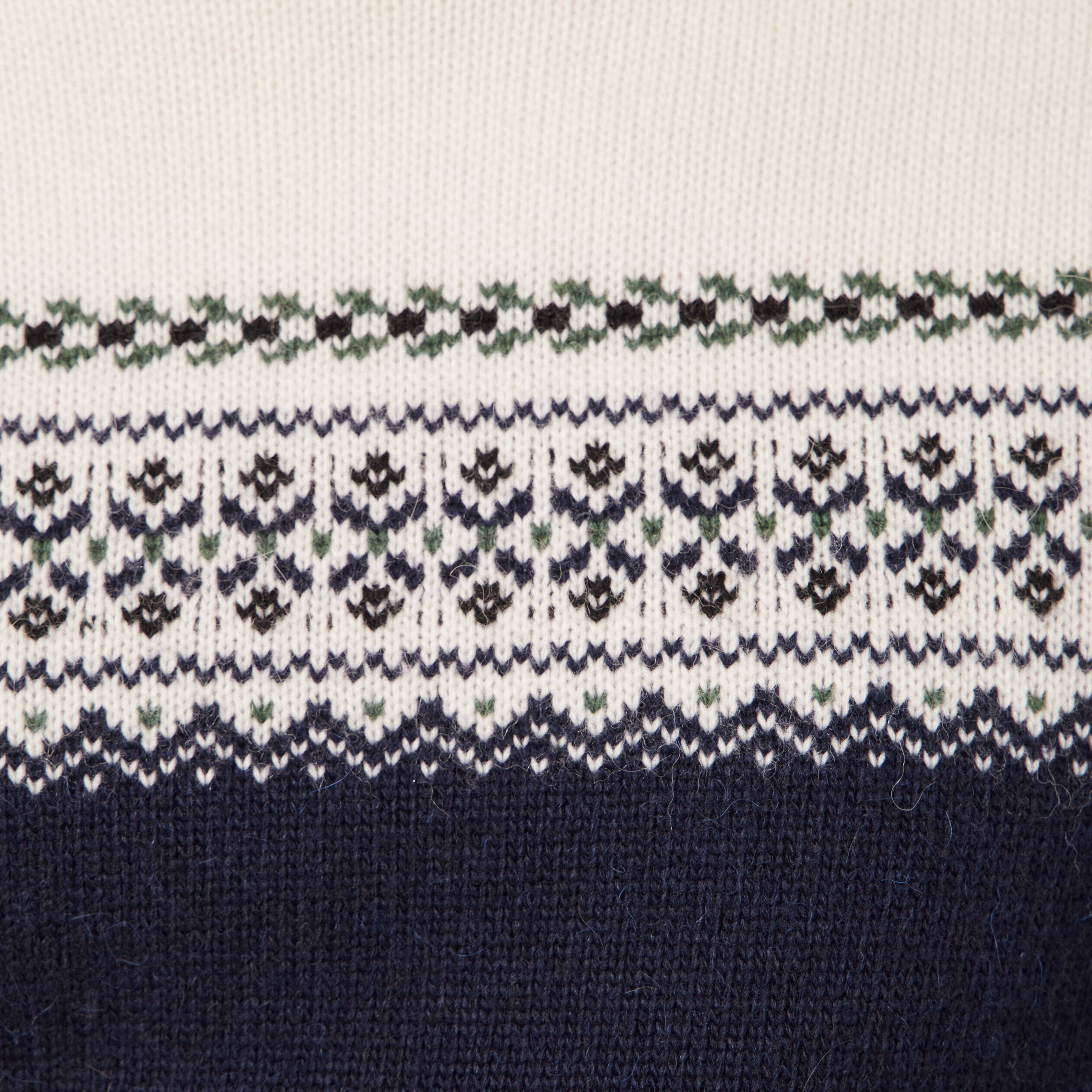 Pull manches longues vert kaki homme