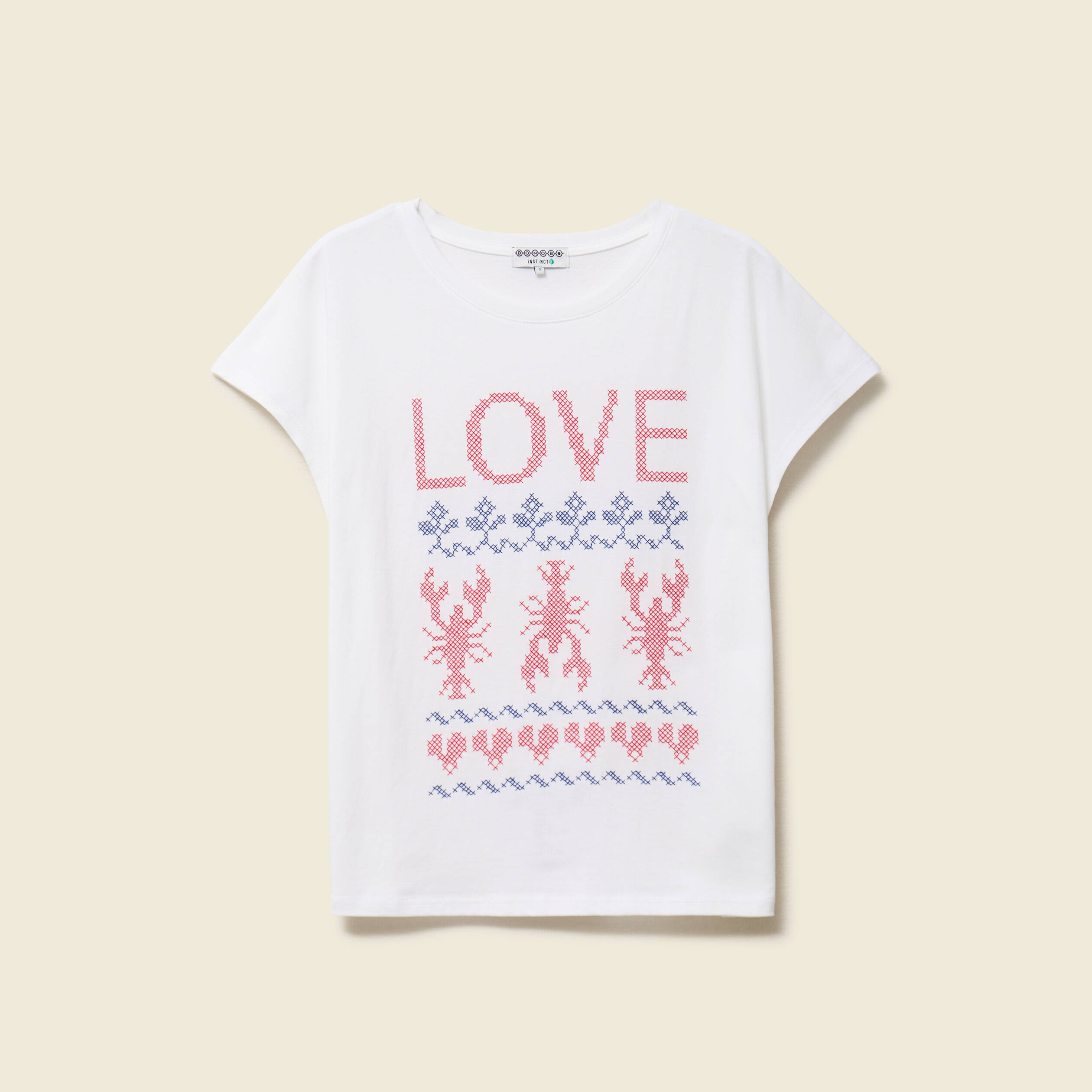 T-shirt en coton blanc femme