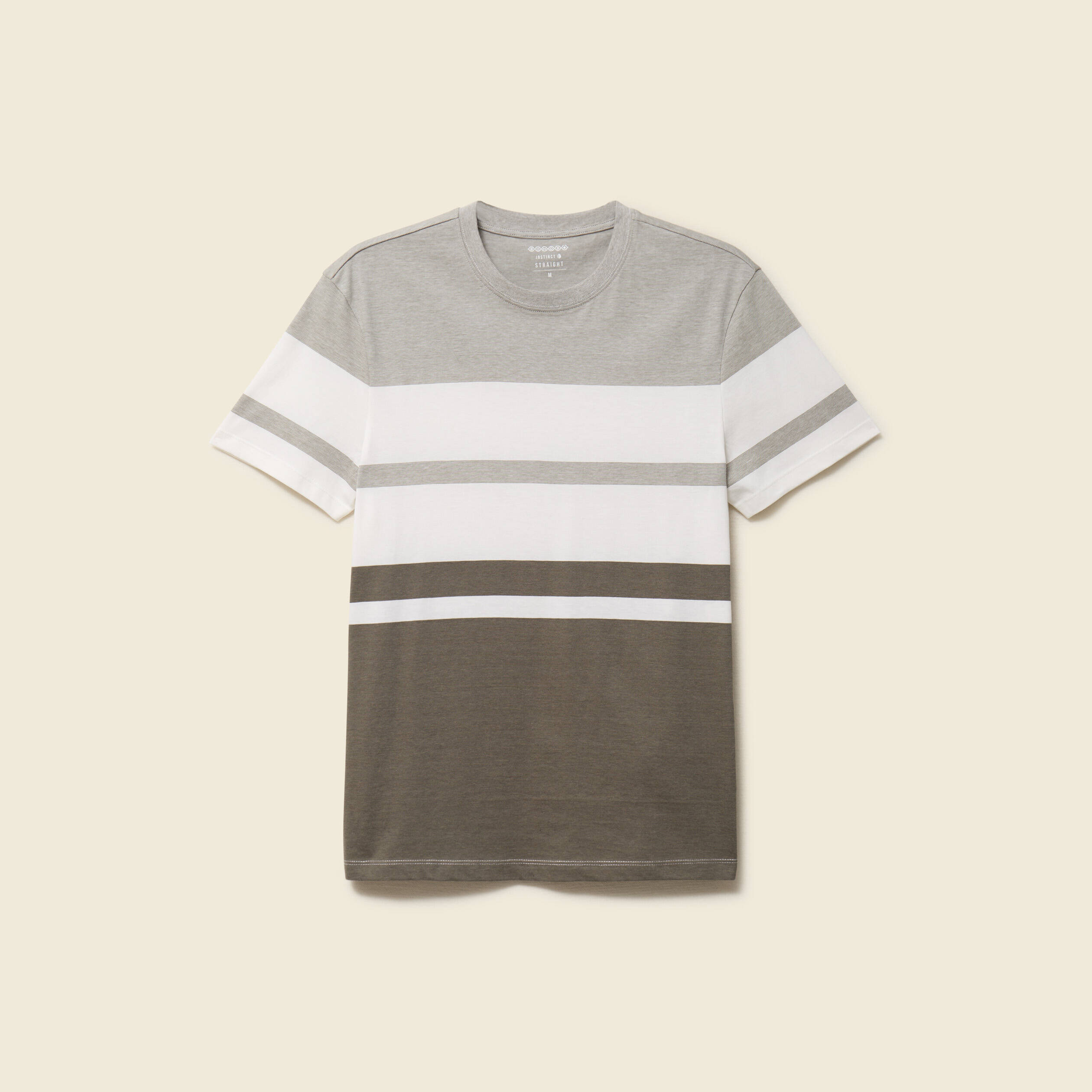T-shirt manches courtes vert kaki homme