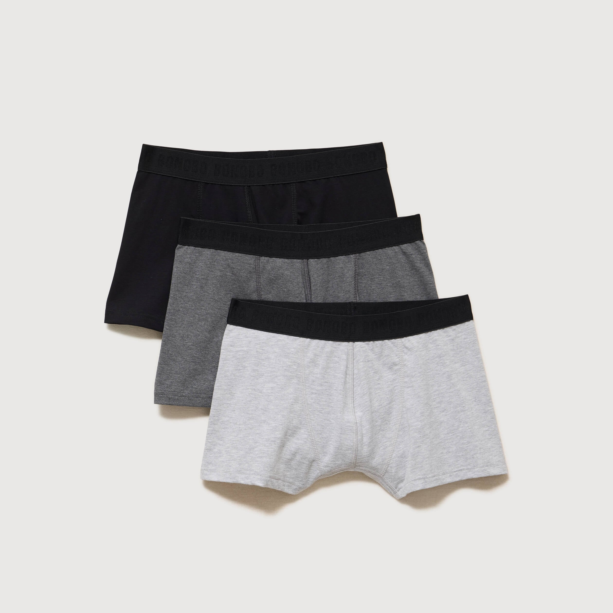 Lot de 3 boxers gris clair homme