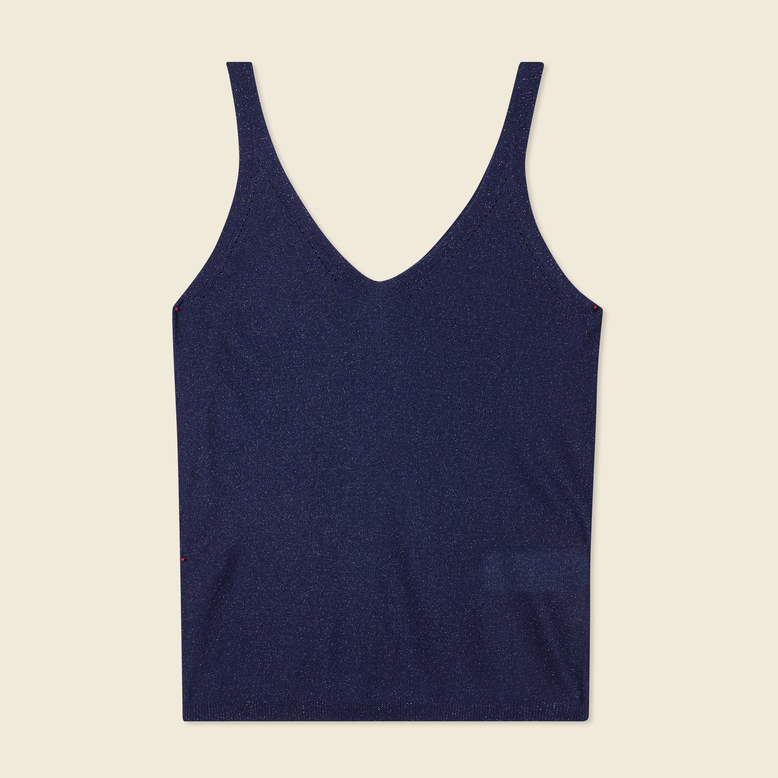 debardeur bretelles fines bleu marine femme Débardeur bretelles fines bleu marine femme