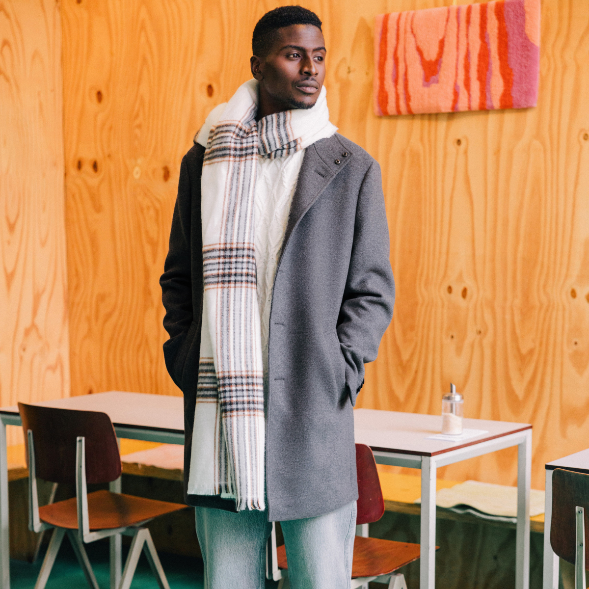 Manteau homme gris foncé best sale