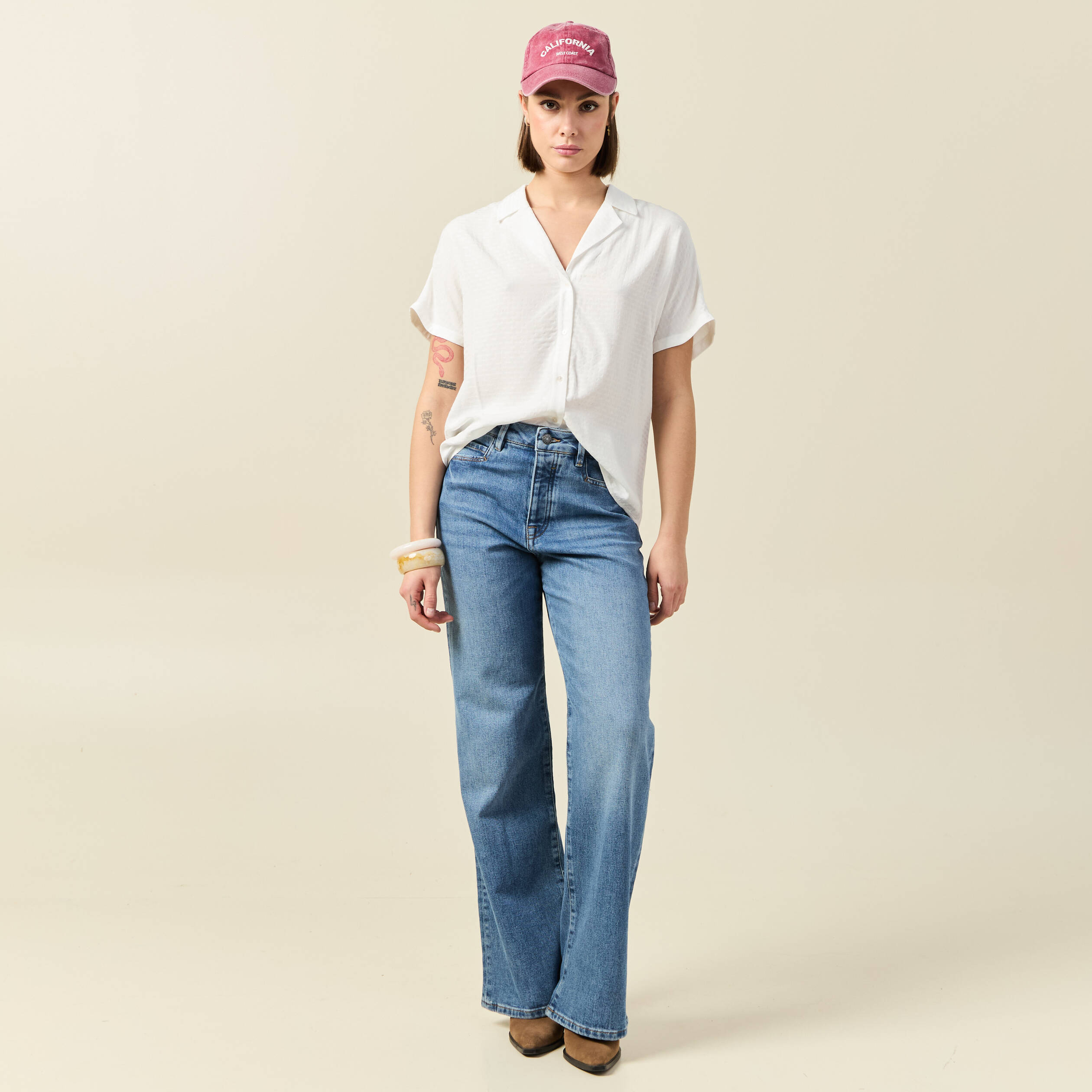 chemise manches courtes ecru femme Chemise manches courtes ecru femme