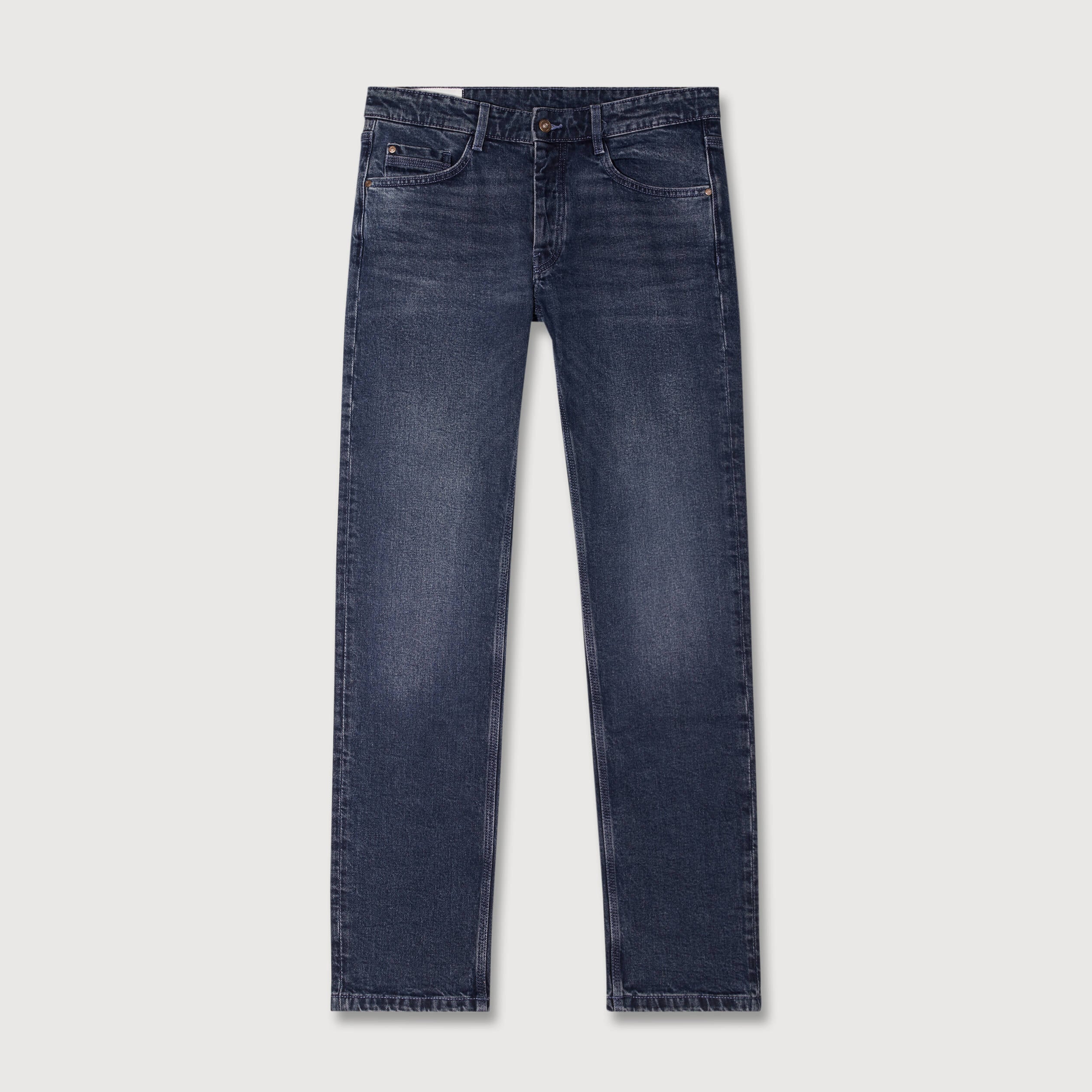 Jeans regular longueur 34 denim stone homme