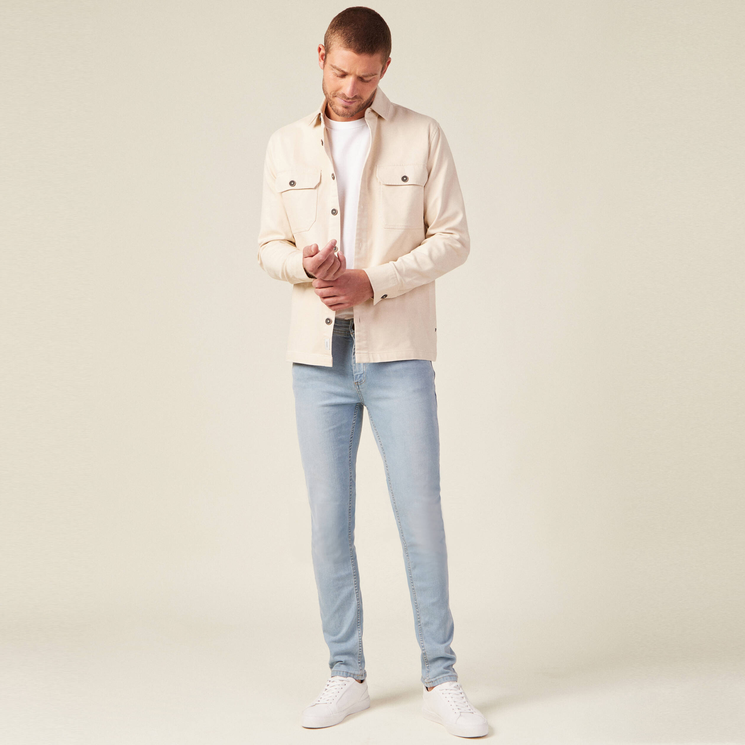 jeans slim eco responsable denim bleach homme Jeans slim éco-responsable denim bleach homme