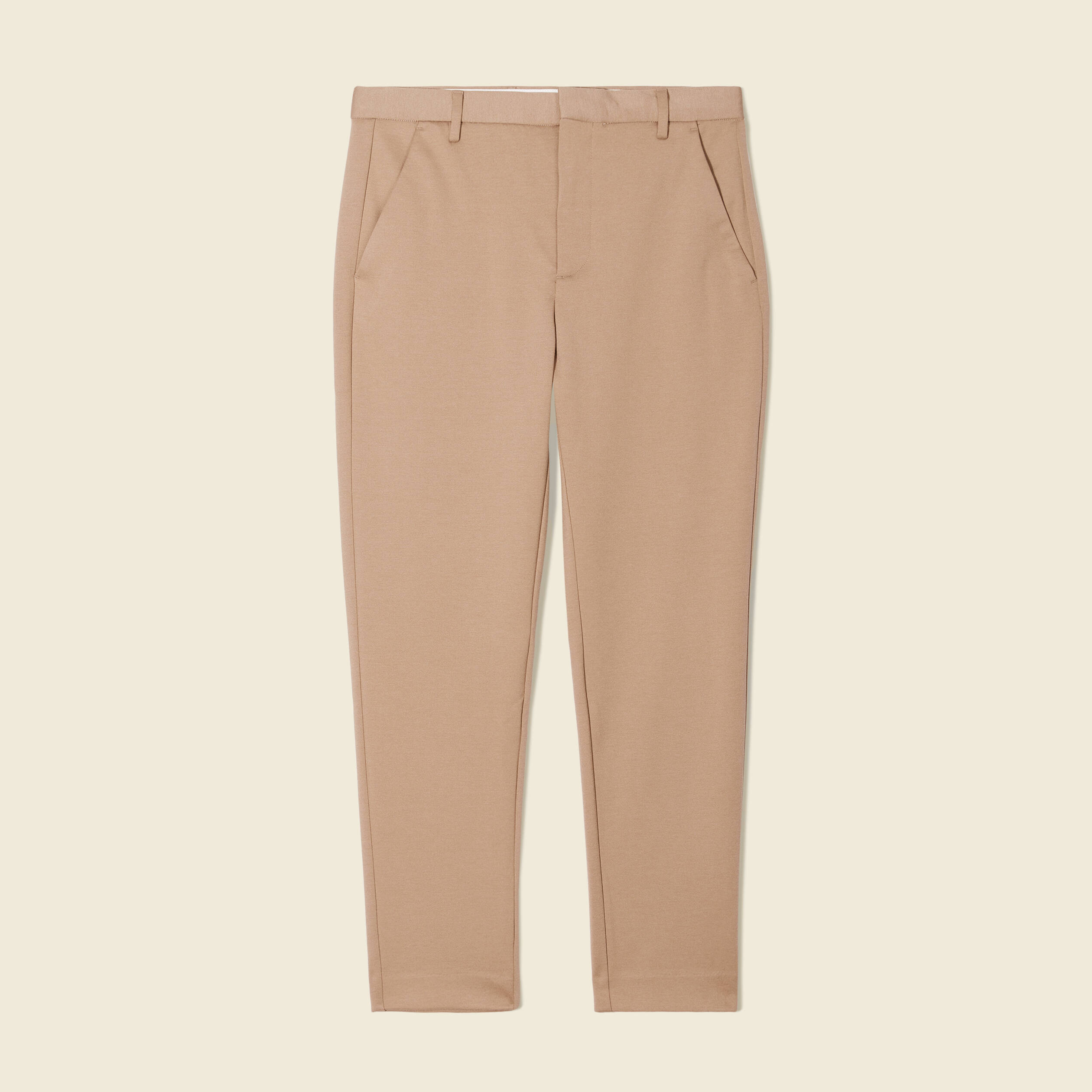 Pantalon chino slim beige homme