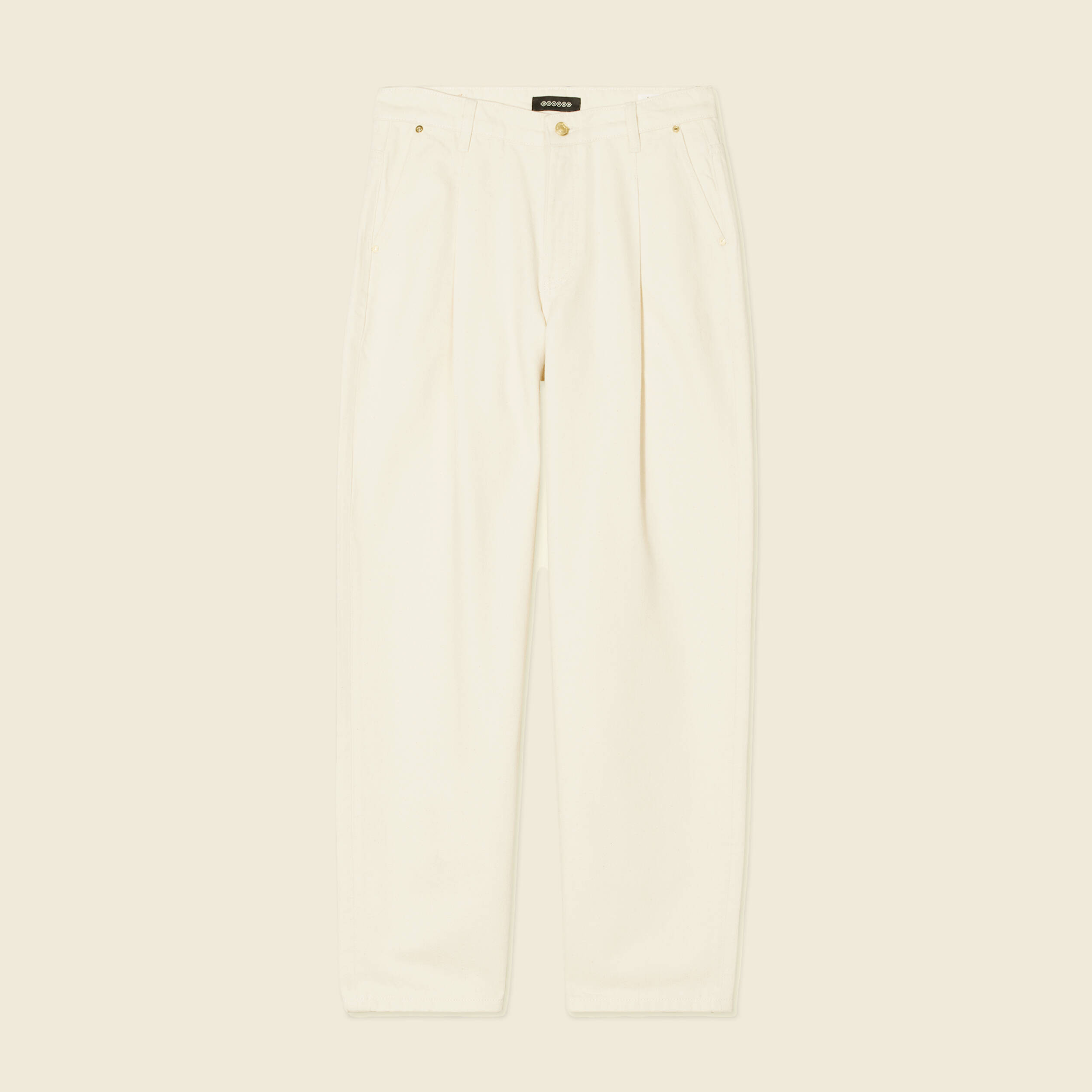 jeans large taille haute denim blanc femme Jeans large taille haute denim blanc femme