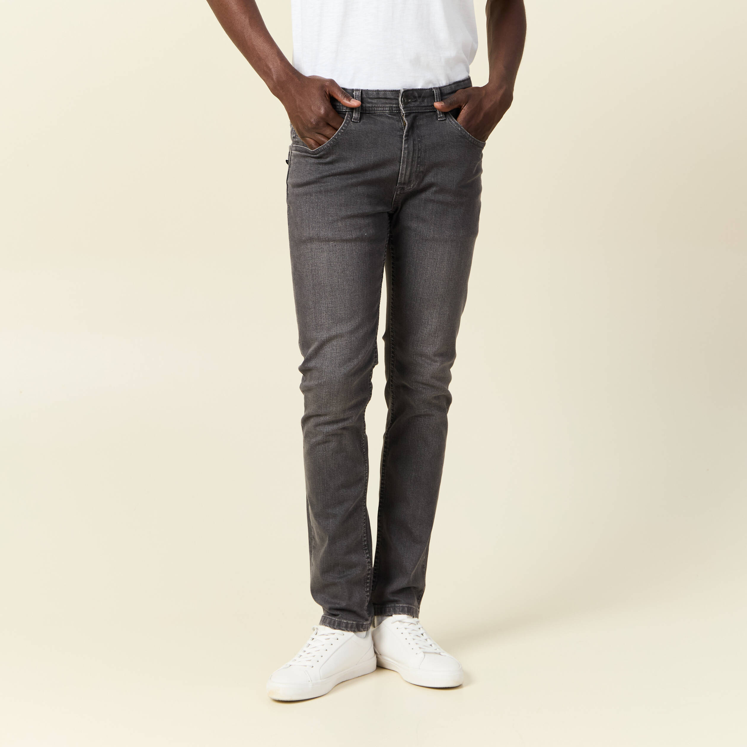 jeans slim eco responsable denim gris homme Jeans slim éco-responsable denim gris homme