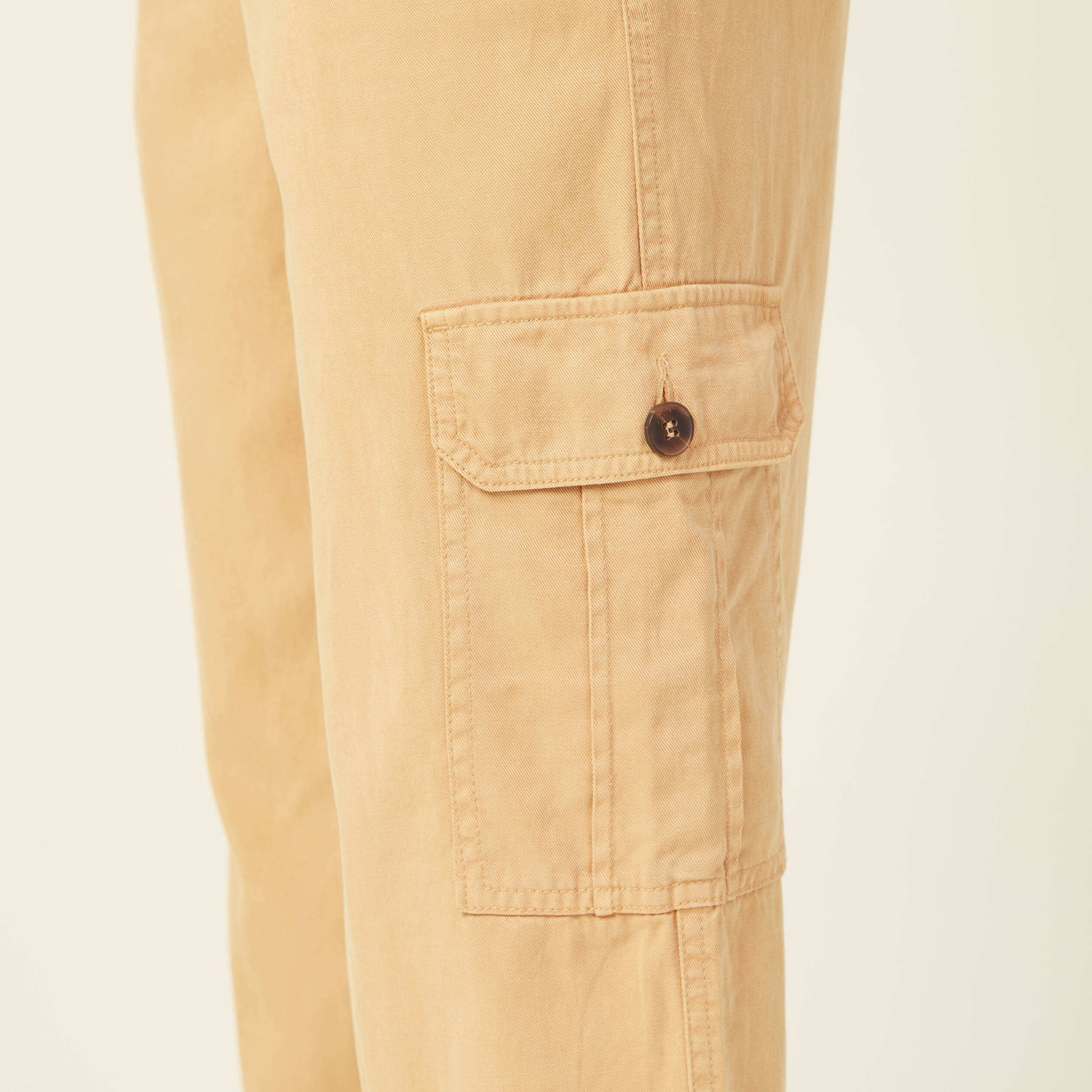 pantalon eco responsable beige femme Pantalon éco-responsable beige femme