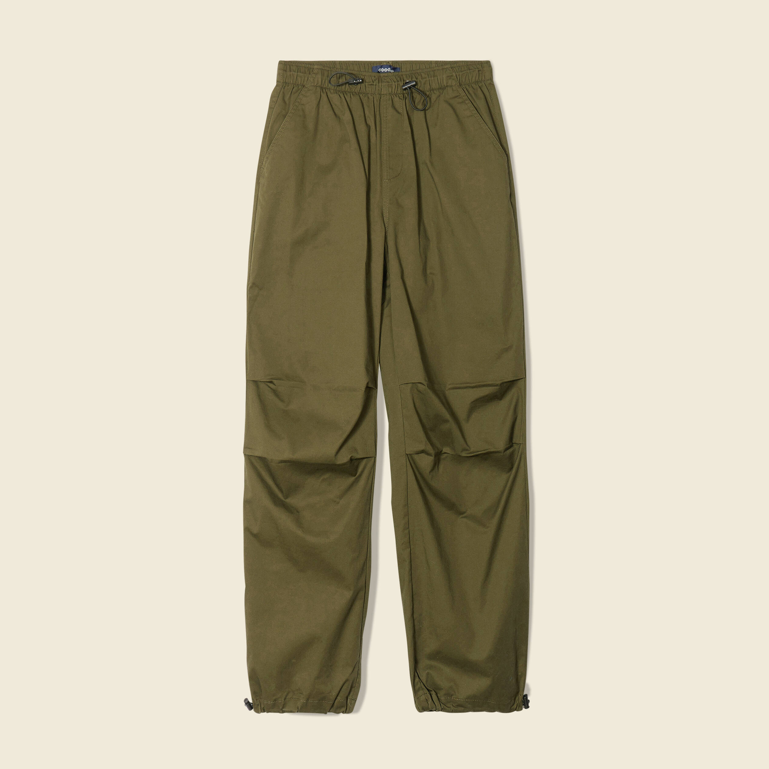 Pantalon battle bas &eacute;lastiqu&eacute; vert kaki femme