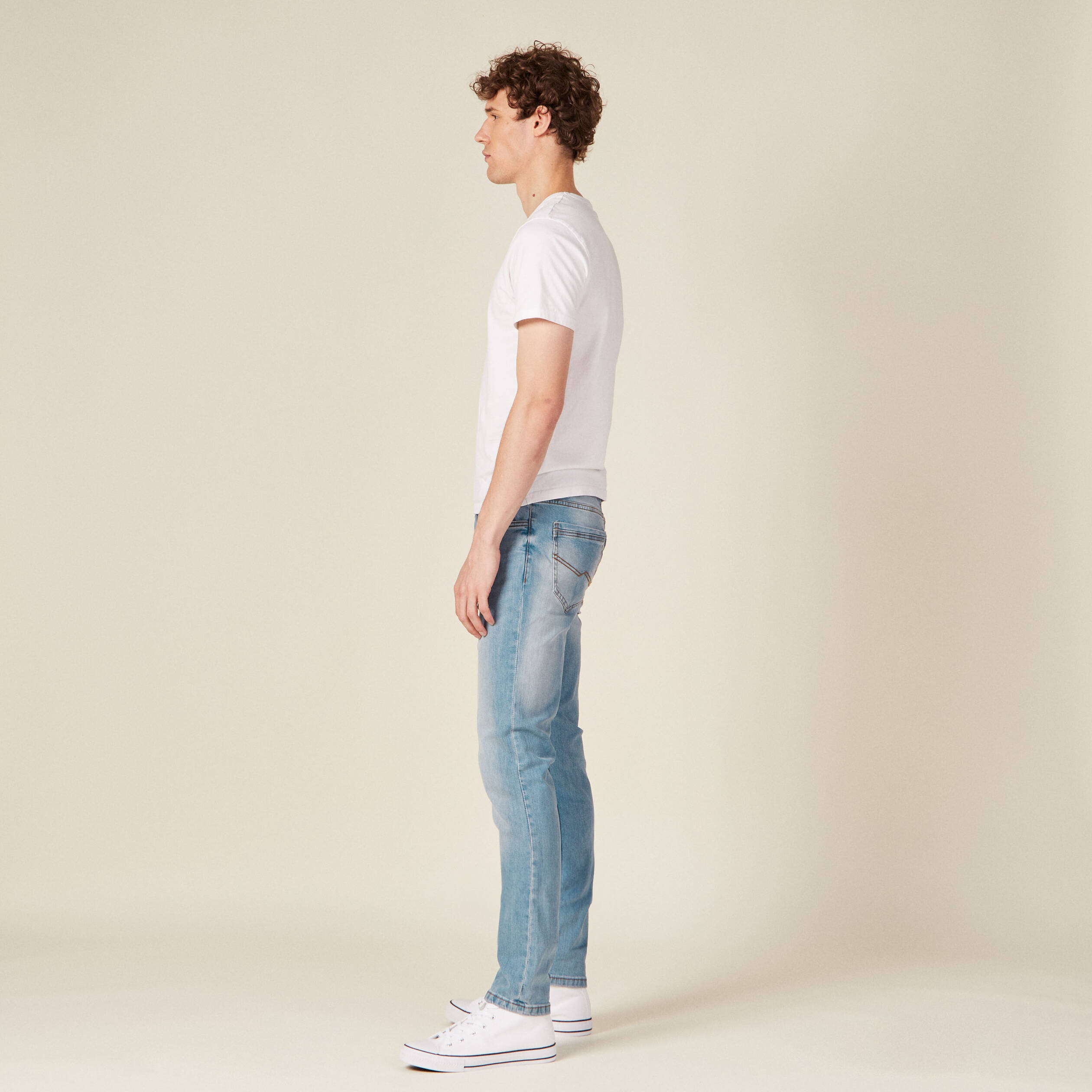 Jeans slim stretch longueur 34 denim used homme