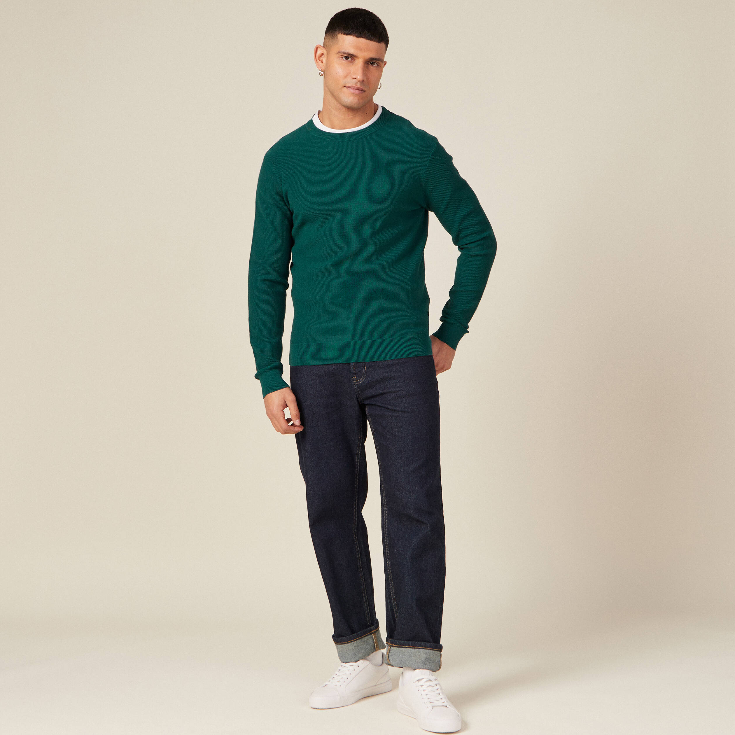pull eco responsable vert canard homme Pull éco-responsable vert canard homme