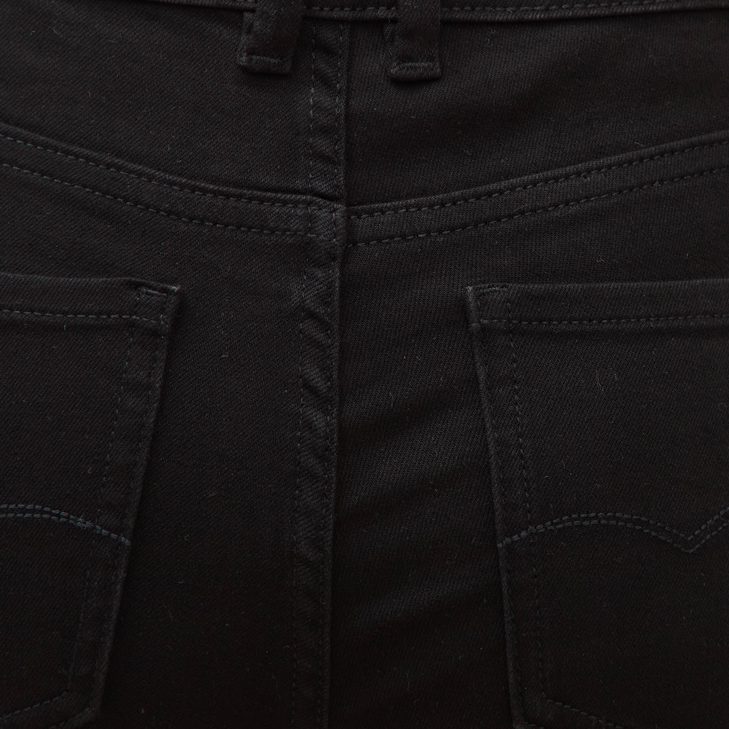 Jeans bootcut denim noir femme