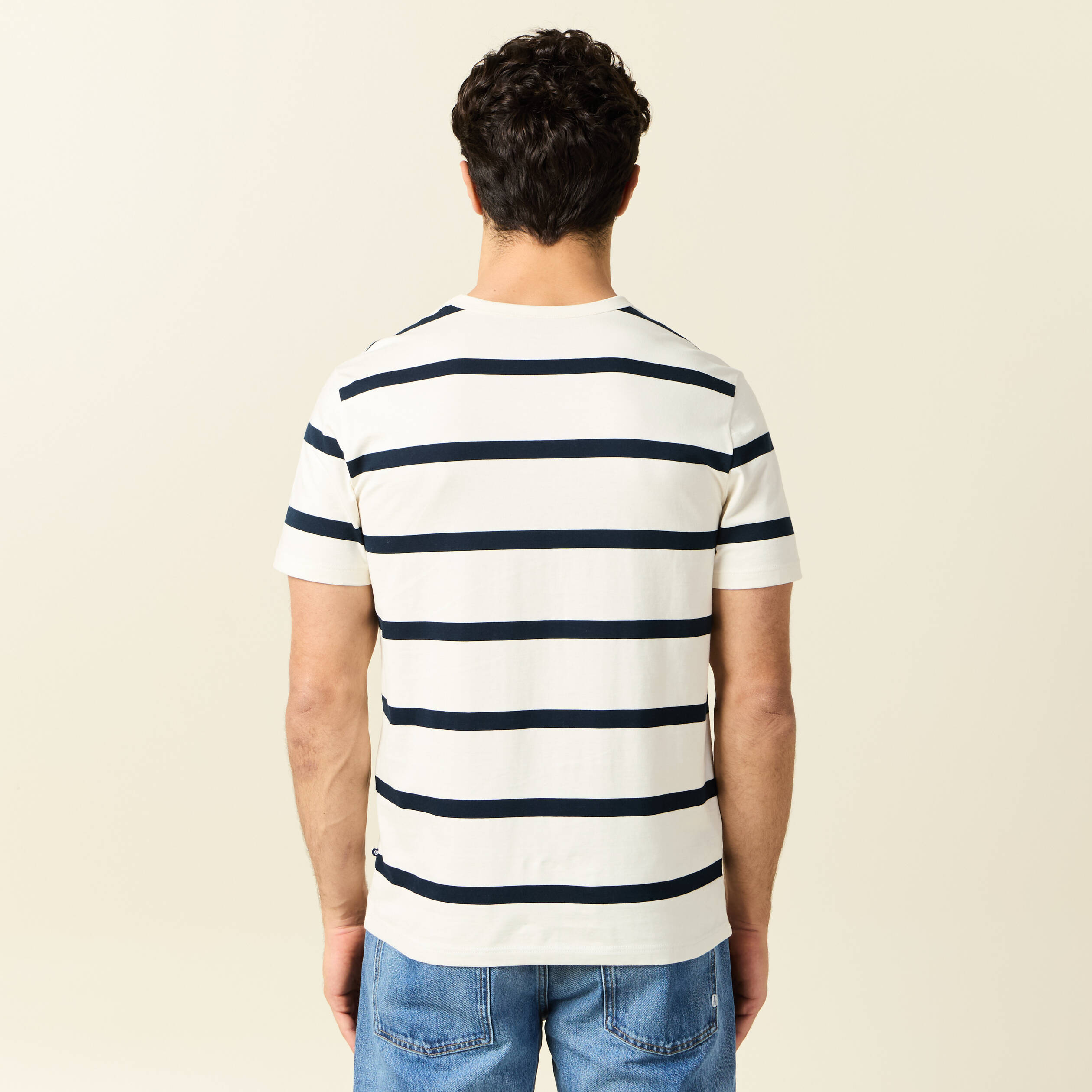 t shirt manches courtes ecru homme T-shirt manches courtes ecru homme