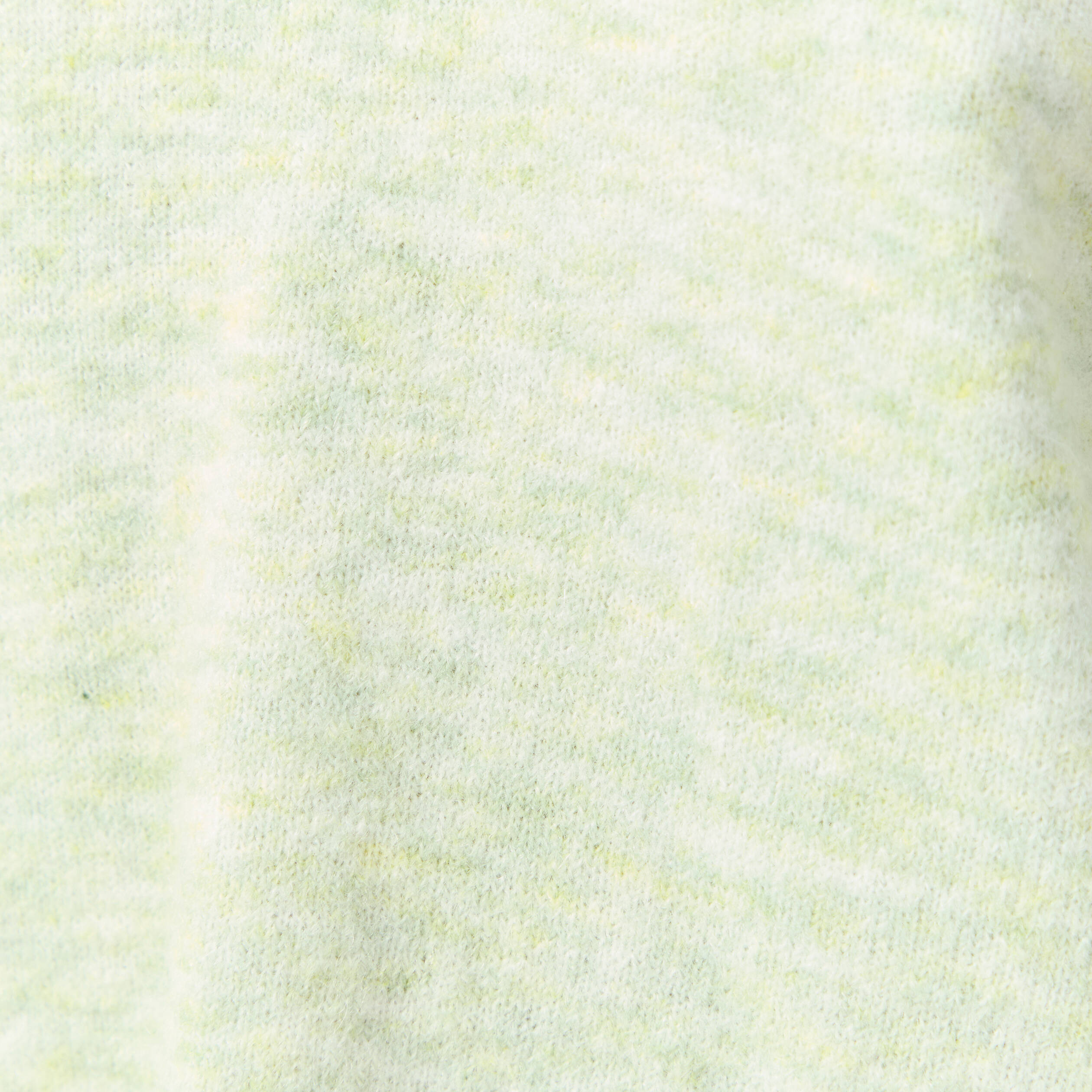 Pull col v manches 3/4 vert femme