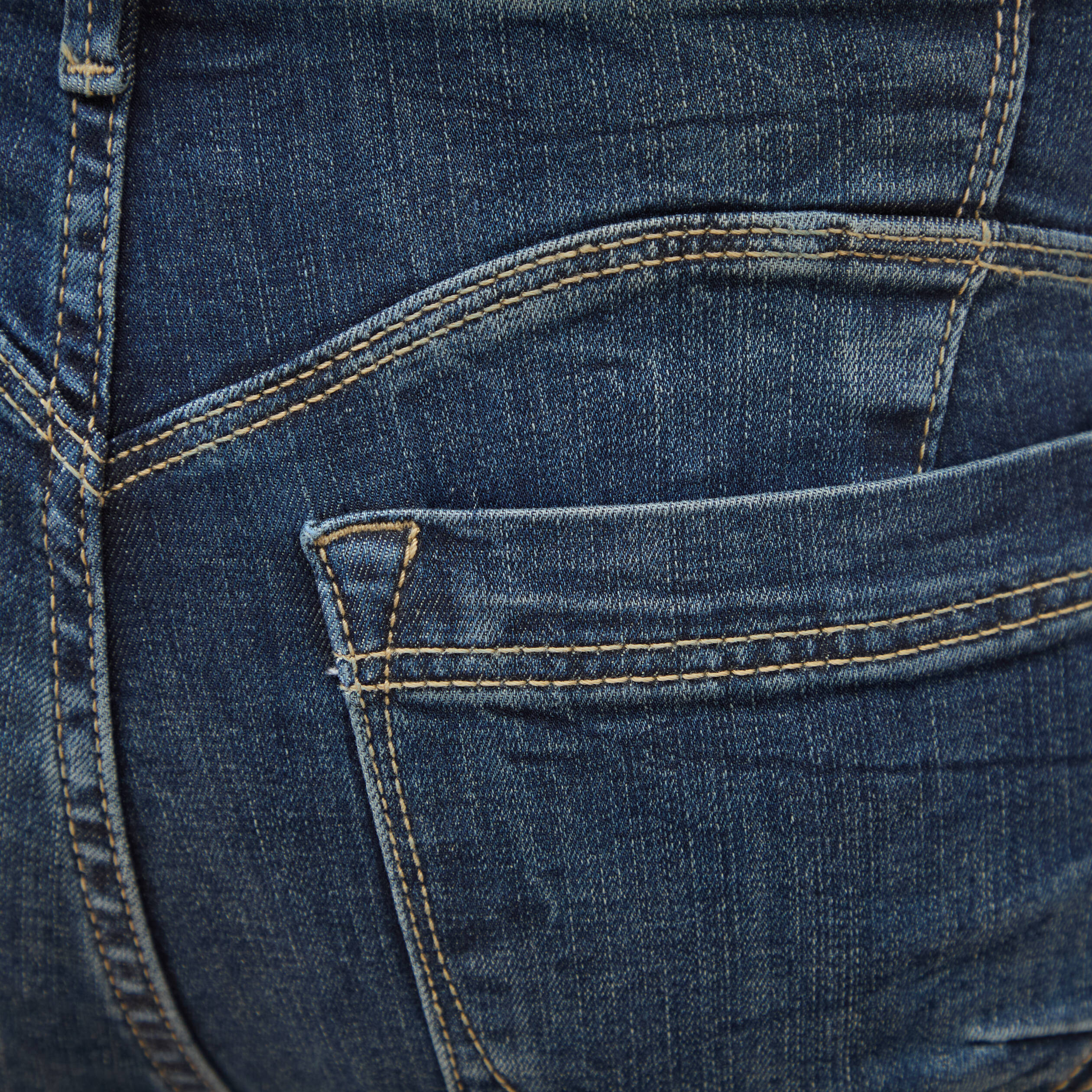Jeans skinny push-up taille standard denim brut femme