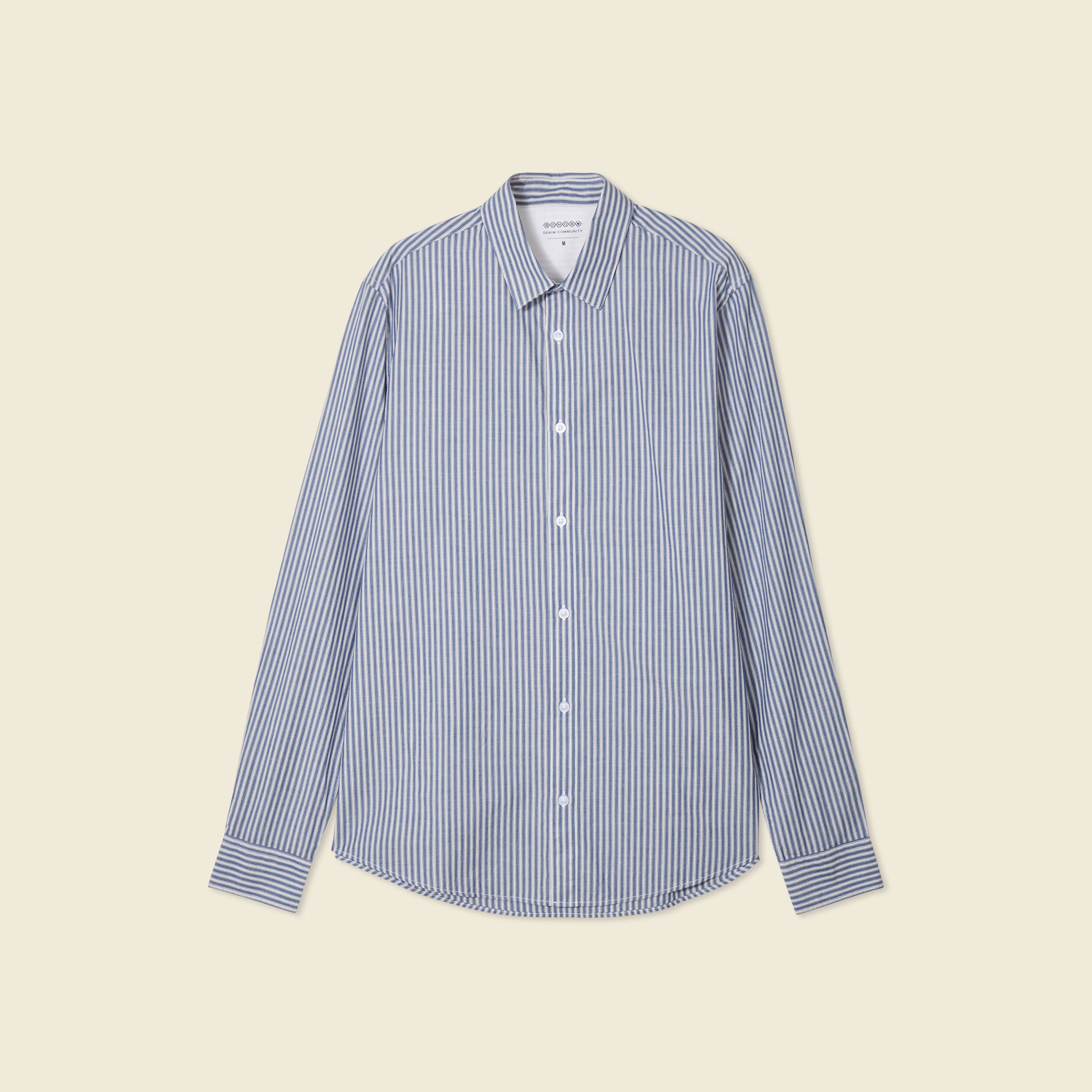 Chemise manches longues bleu marine homme