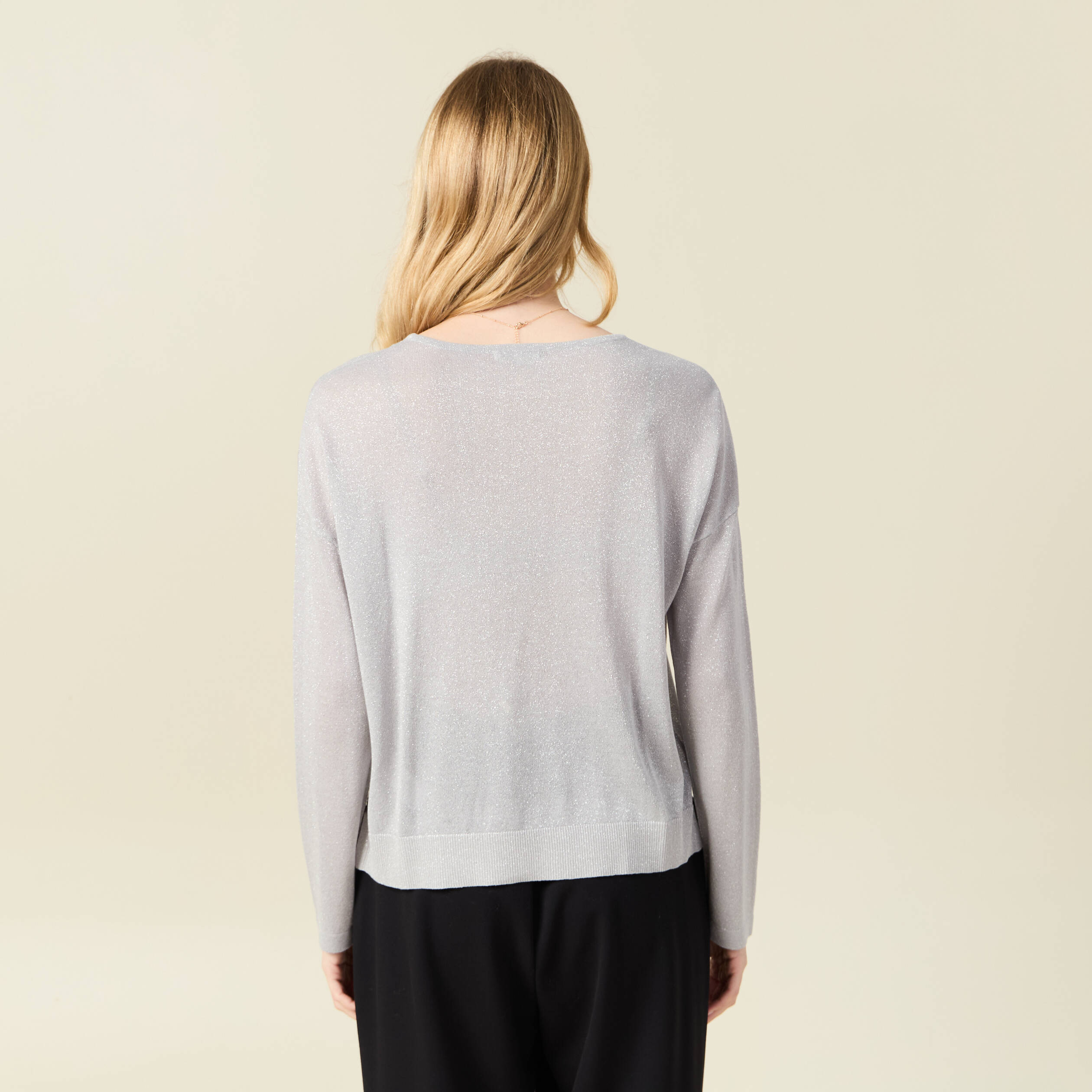pull manches longues gris clair femme Pull manches longues gris clair femme